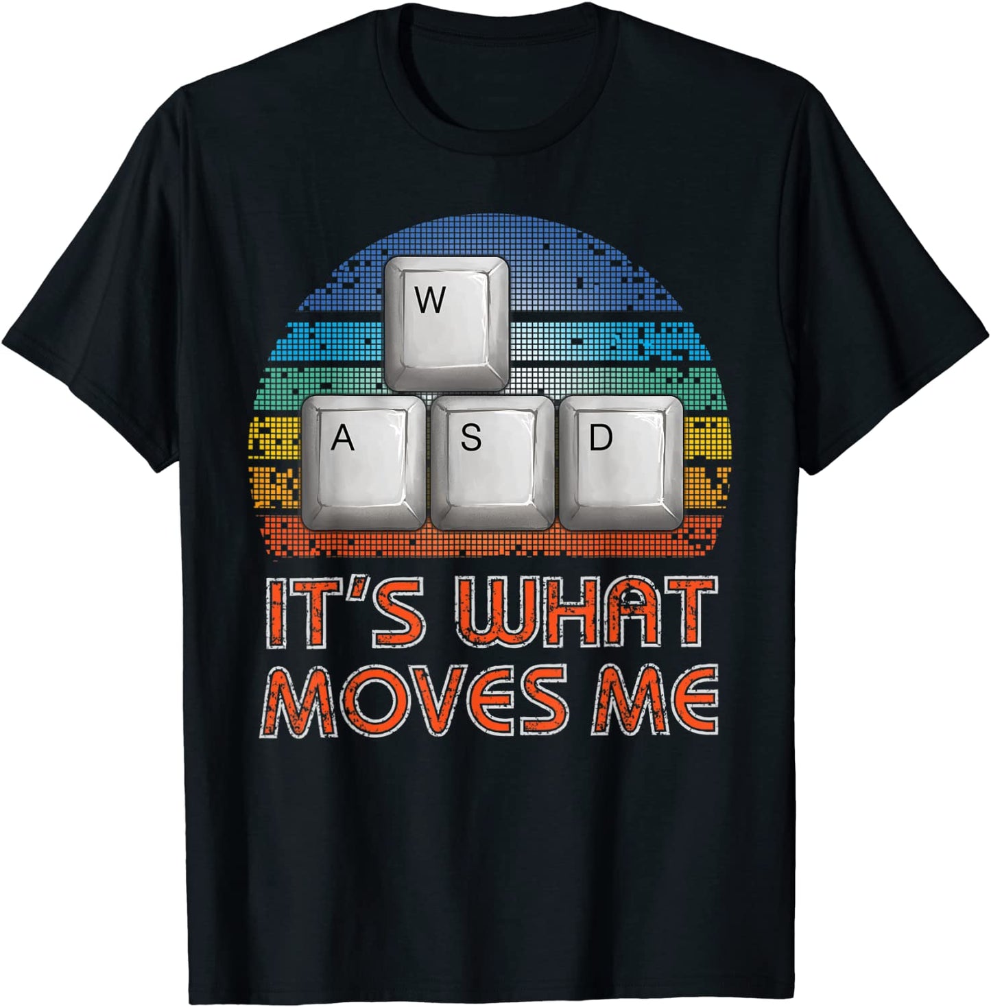 WASD PC Gamer Gifts Video Gaming Boys Men Vintage Gift T-Shirt