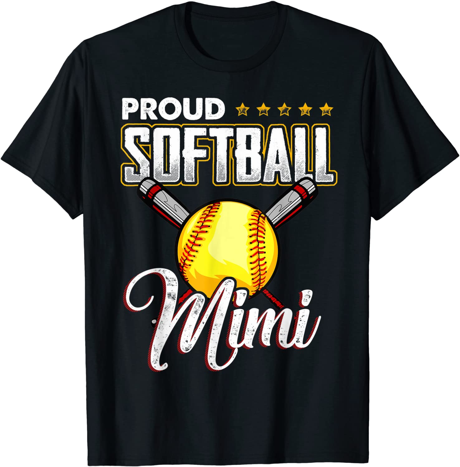 Softball t-shirts Proud Softball Mimi Sport T-Shirt