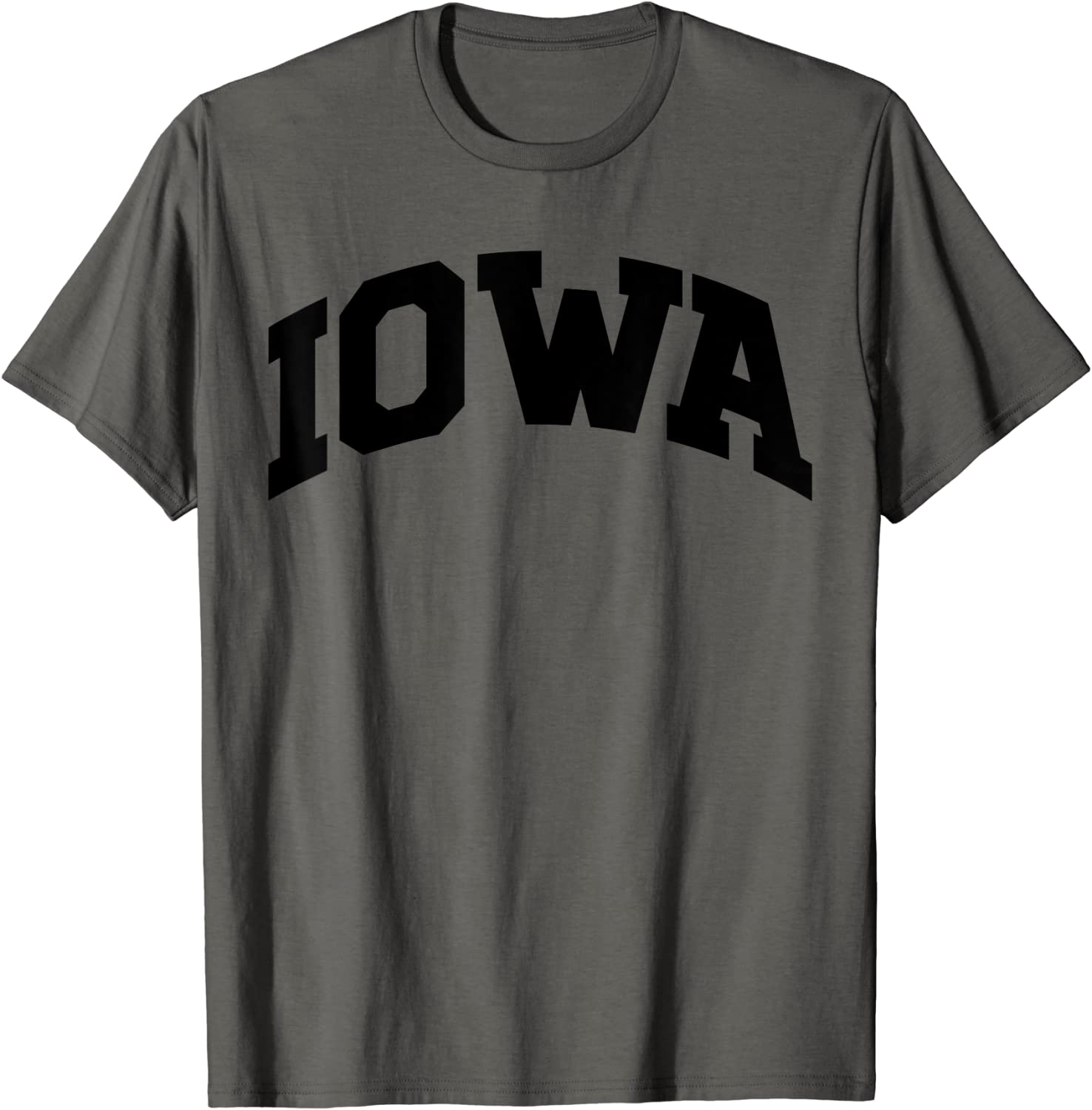 Iowa Gift College University Text Sports Design T-Shirt