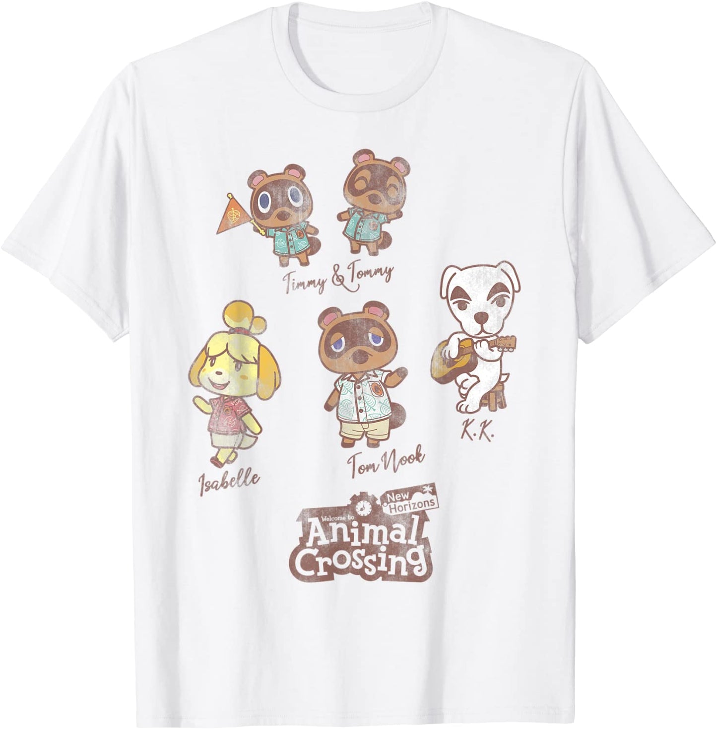 Animal Crossing New Horizons Group Shot Names T-Shirt