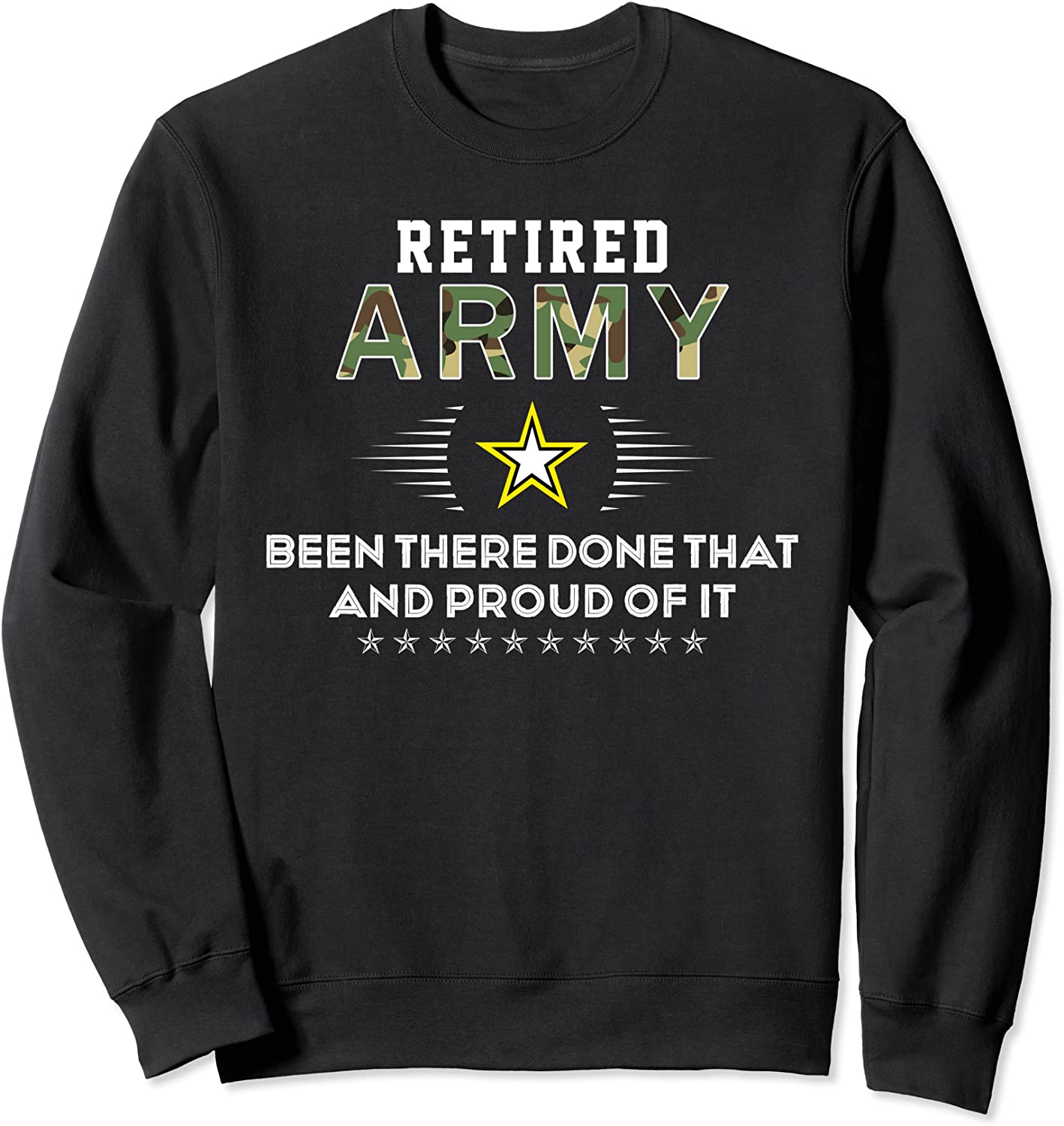 Proud Army Dad-Army Retired Military US Army Retirement Sweatshirt