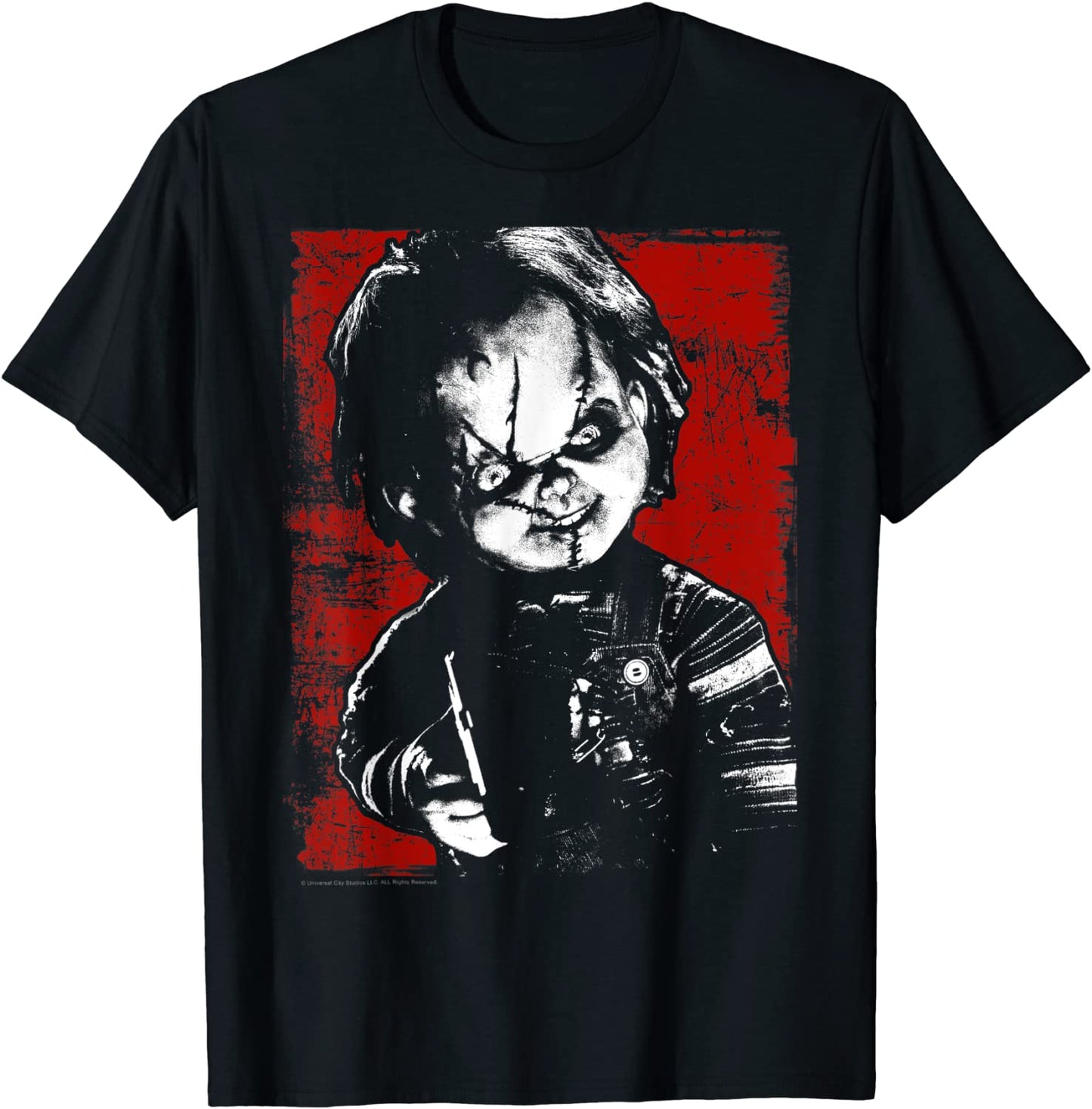 Childs Play Chucky Distressed Portrait T-Shirt