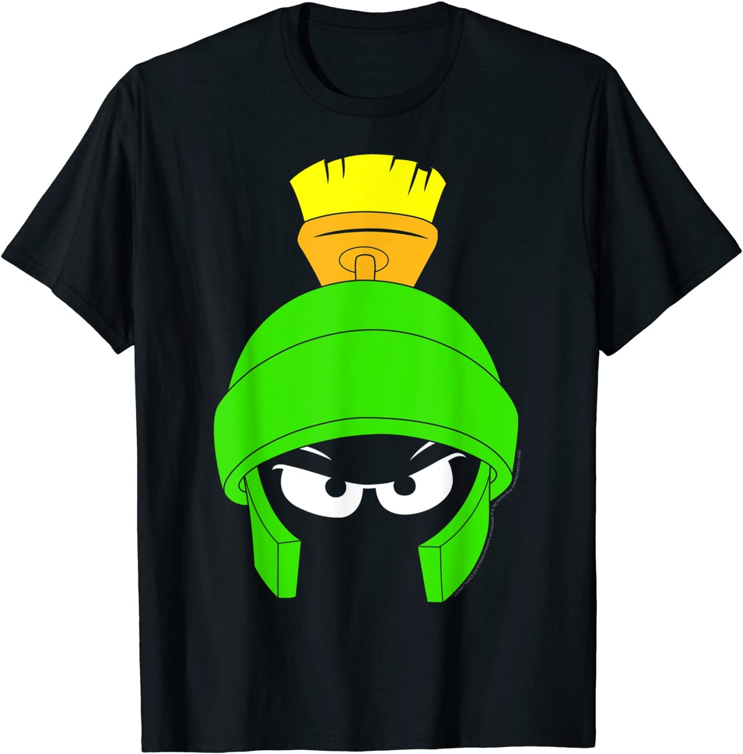 Looney Tunes Marvin The Martian Dark Big Face T-Shirt