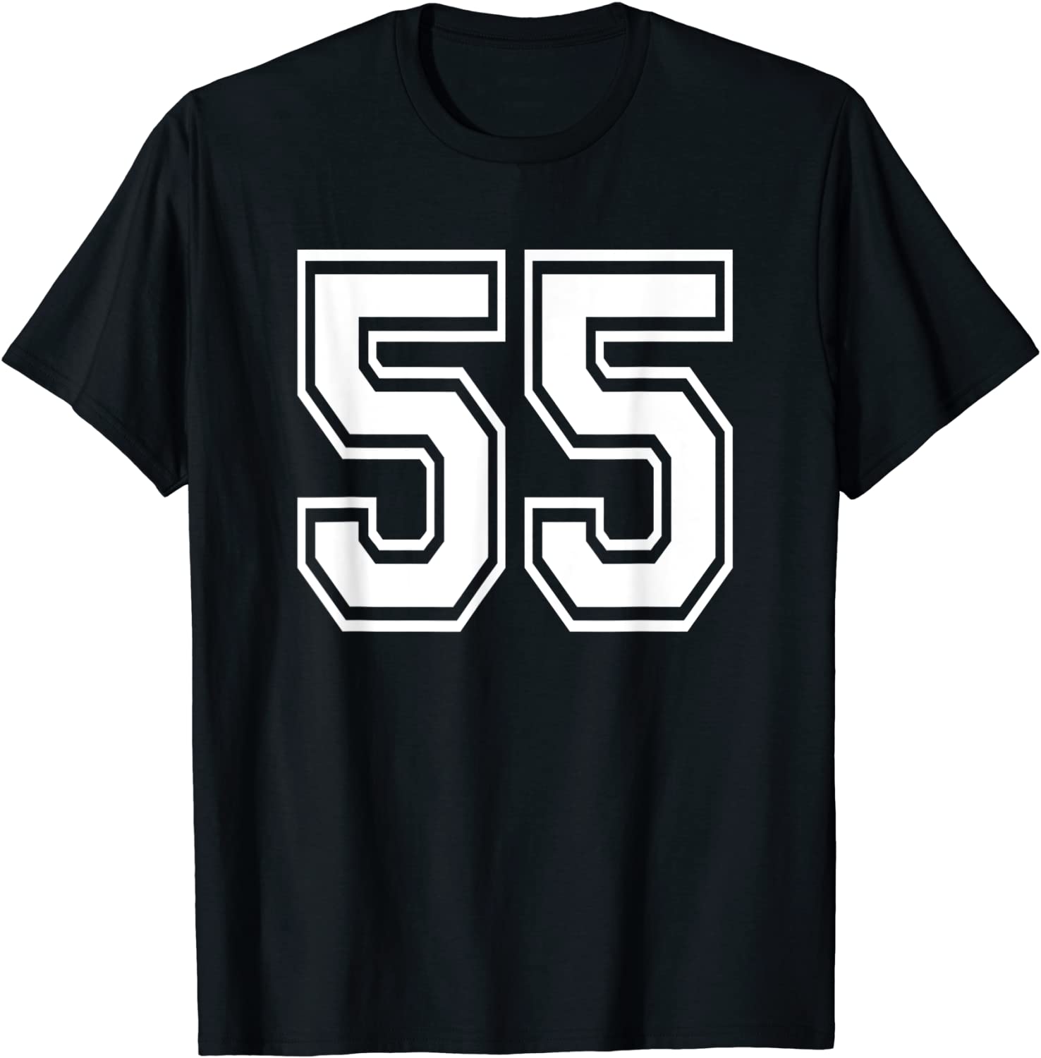 Number 55 T-Shirt Birthday Varsity Sports Team Jersey