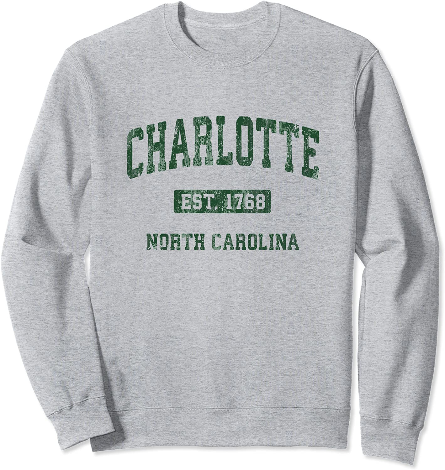 Charlotte North Carolina NC Vintage Athletic Sports Design Sweatshirt
