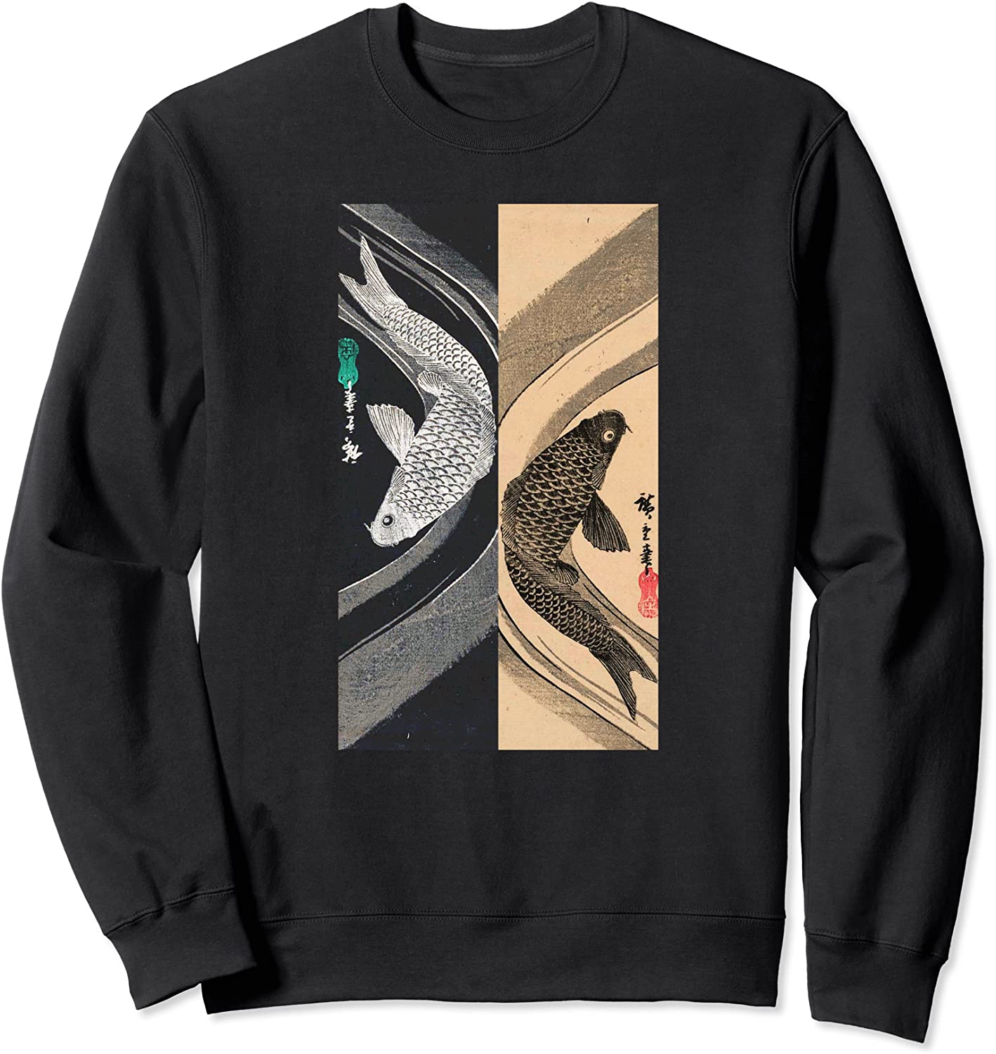 Japanese Art Fish Graphic Design 3 Sweatshirt