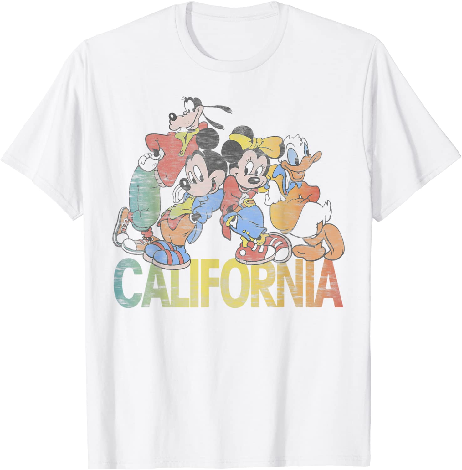 Disney Mickey Friends California Group Shot T-Shirt