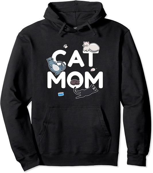 Cat Mom - Cute Kittens for Pet Owners and Animal Lovers Pullover Hoodie
