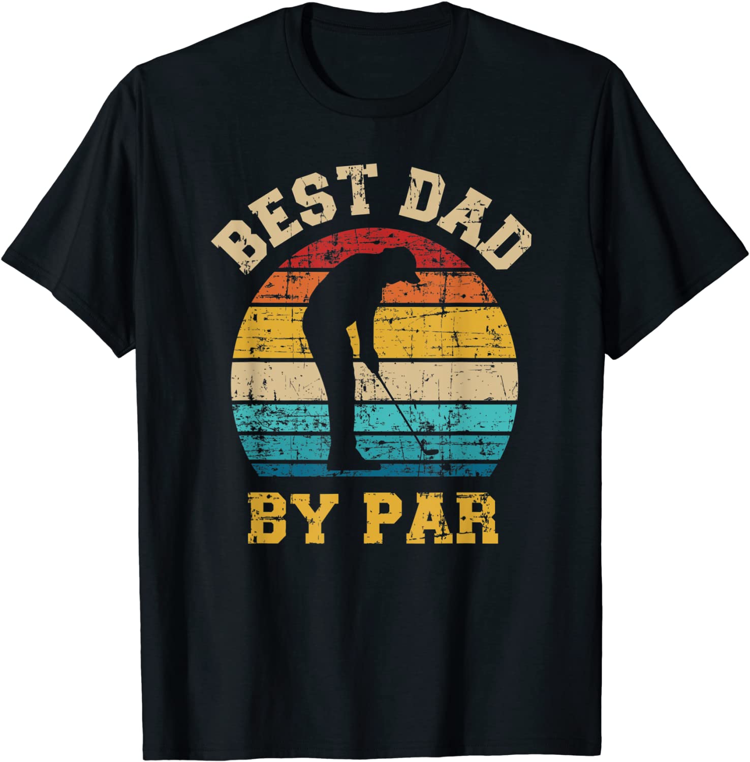 Best dad by par gift for golfer daddy fathers day T-Shirt