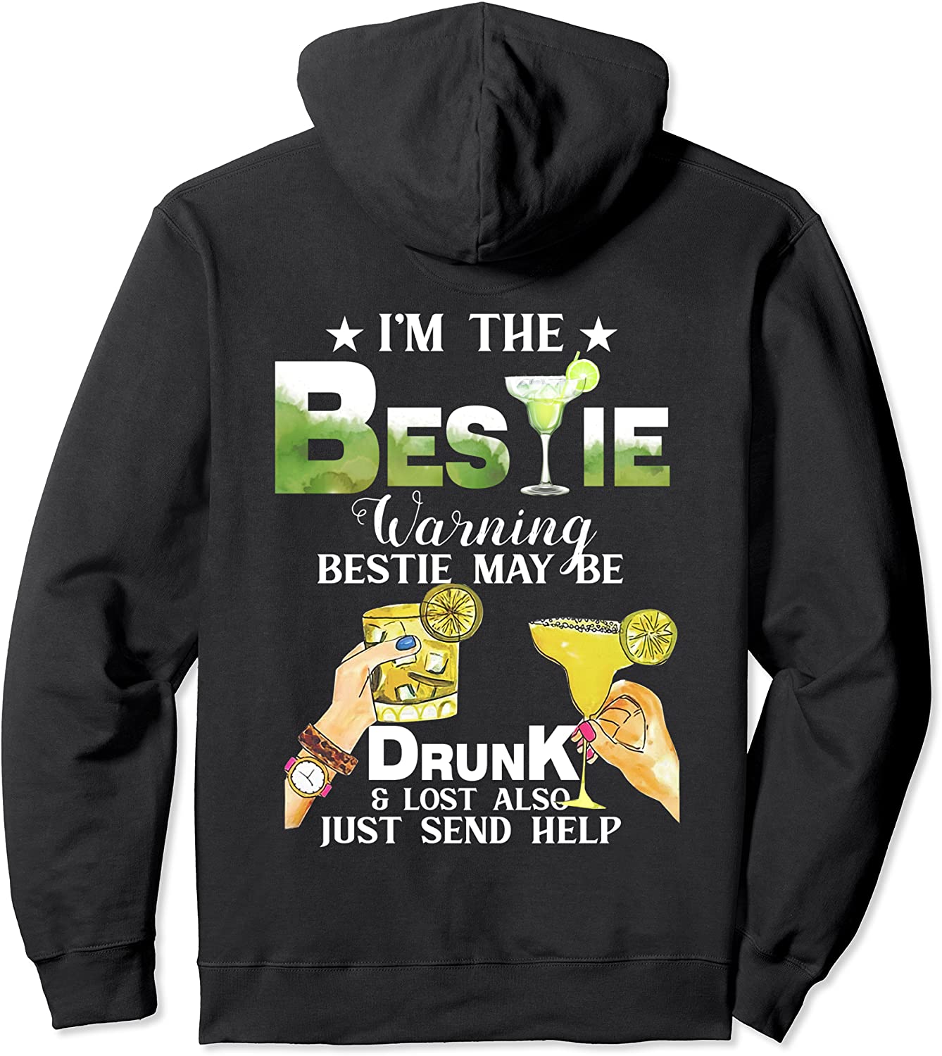 if lost or drunk please return to bestie margarita shirt Pullover Hoodie