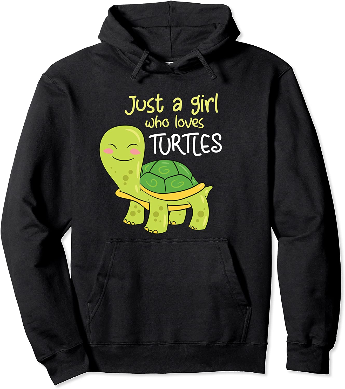 Just A Girl Who Loves Turtles Sea Turtle Girl Pullover Hoodie