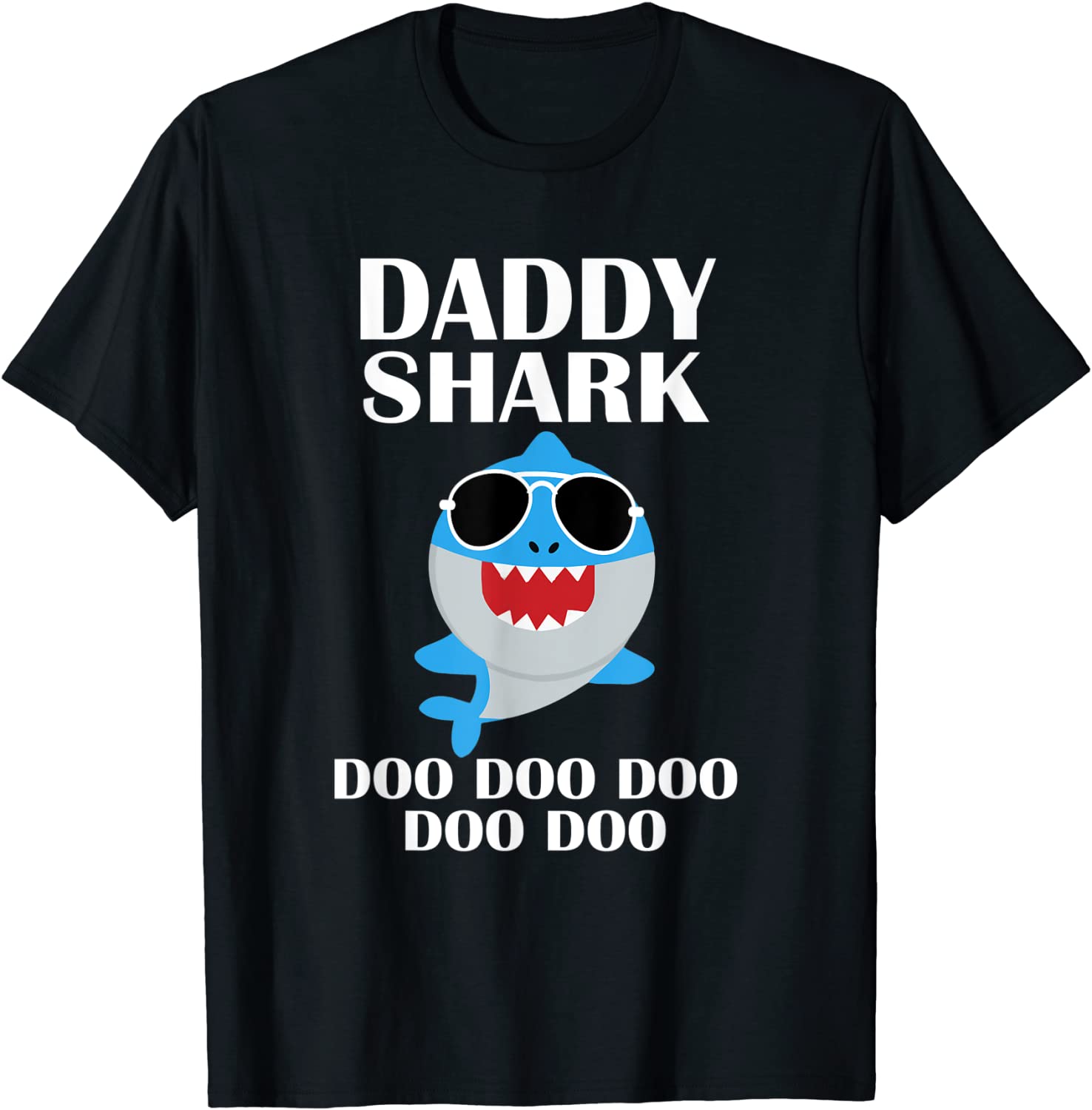 Daddy Shark Shirt Doo Doo Doo Fathers Day Daddy Christmas T-Shirt