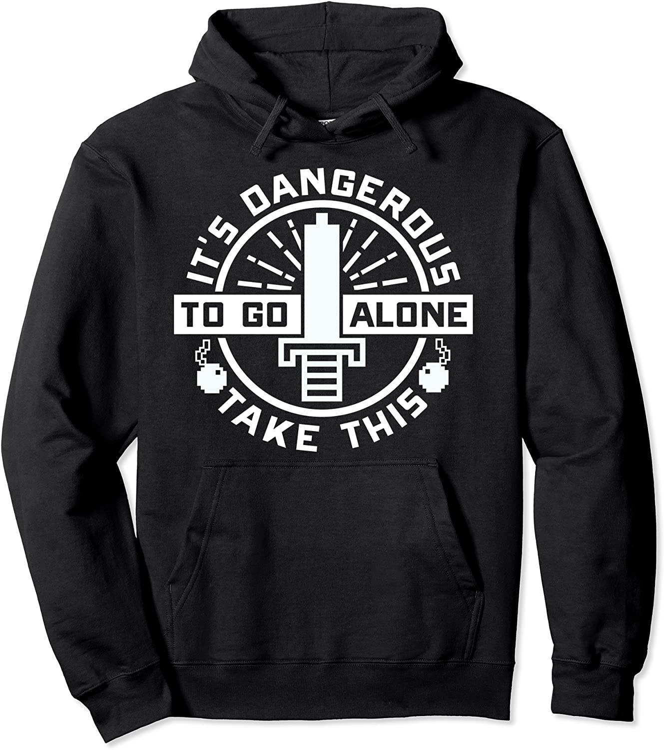Nintendo Zelda Its Dangerous To Go Alone Graphic Hoodie