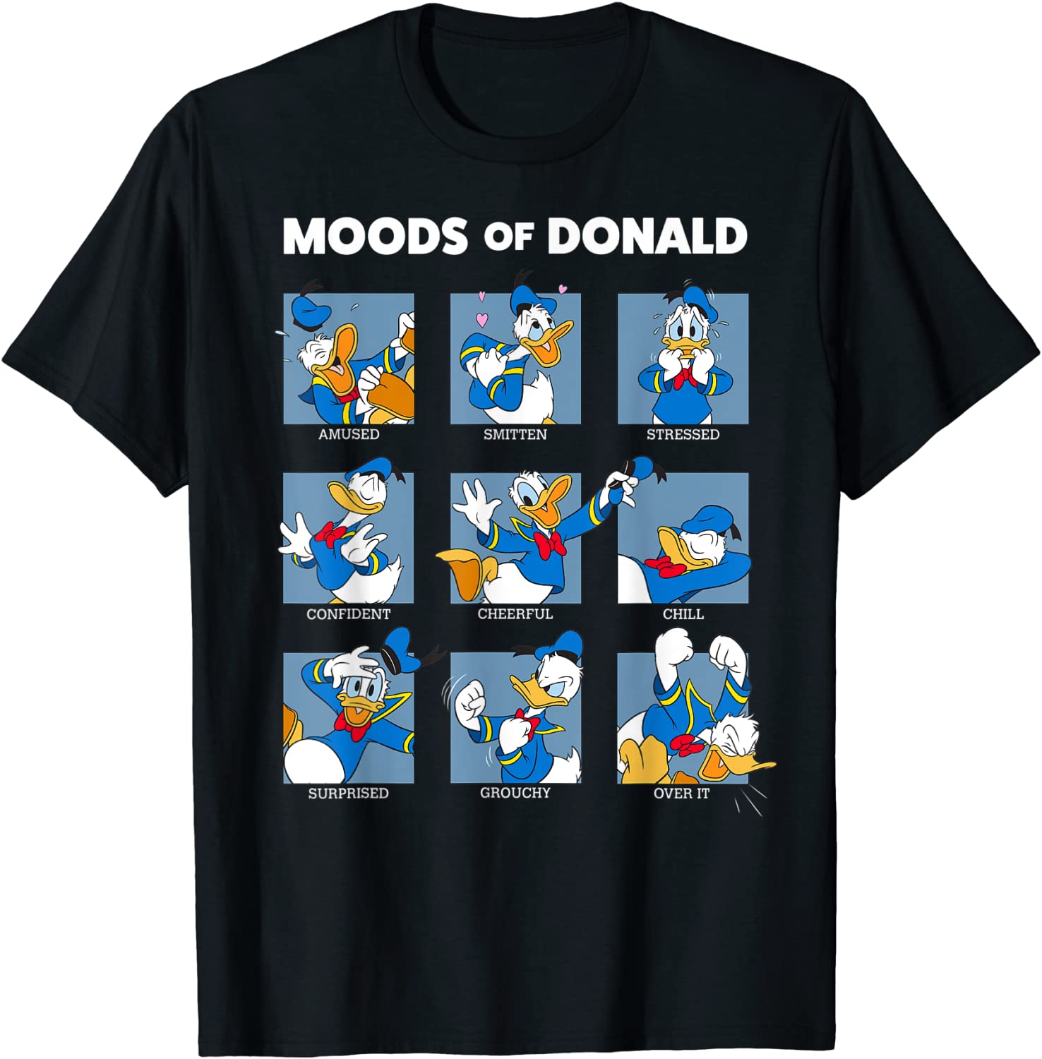Disney Mickey And Friends Moods Of Donald Duck T-Shirt