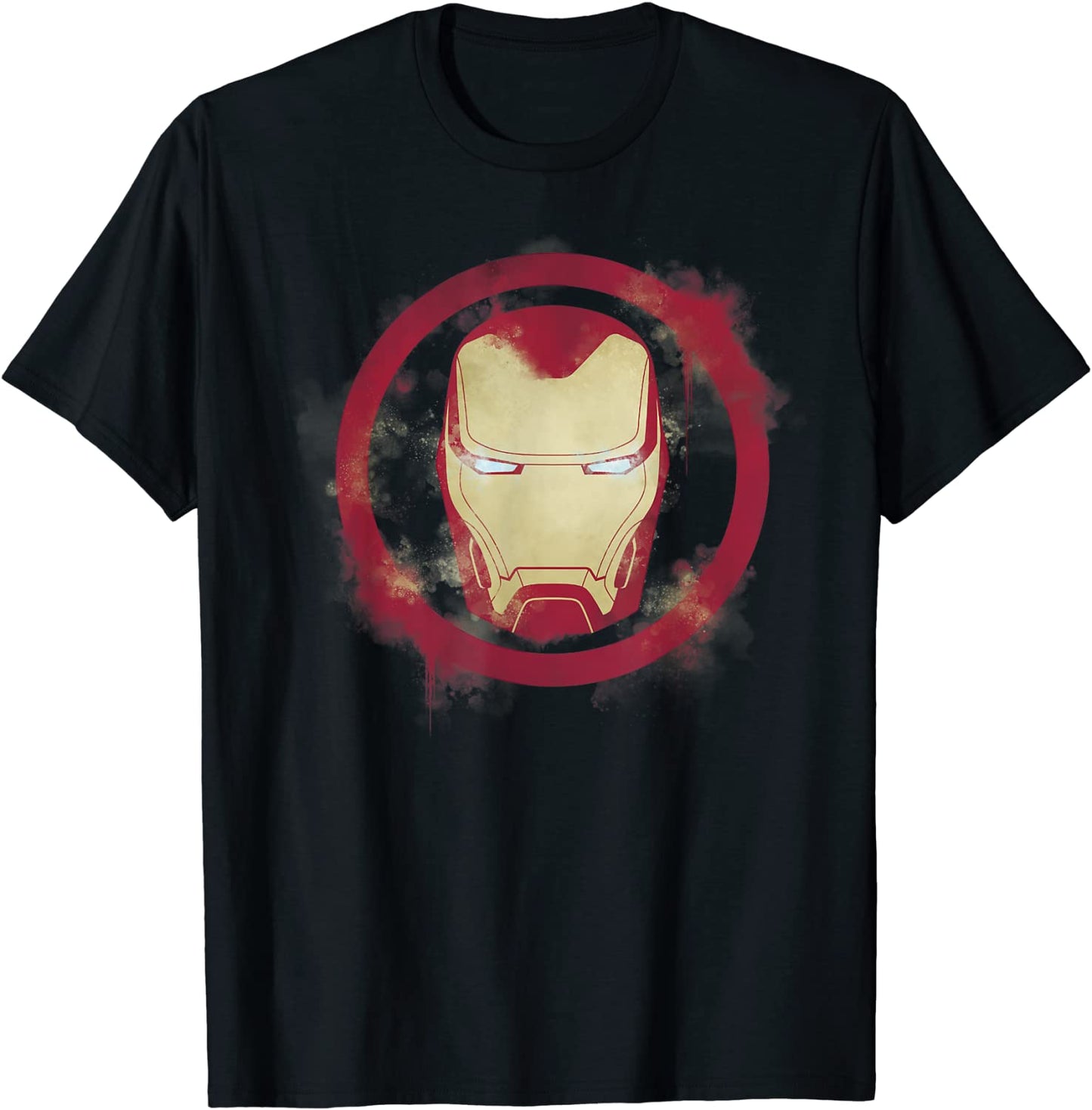 Marvel Avengers Endgame Iron Man Spray Paint Logo T-Shirt