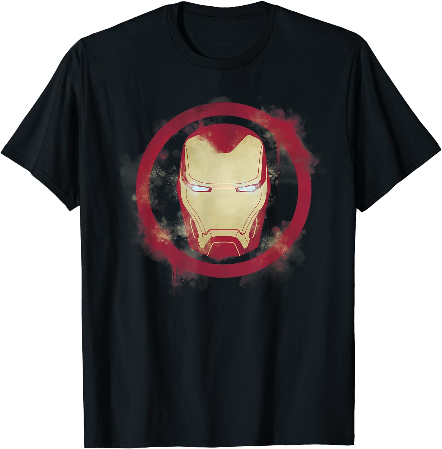 Marvel Avengers Endgame Iron Man Spray Paint Logo T-Shirt