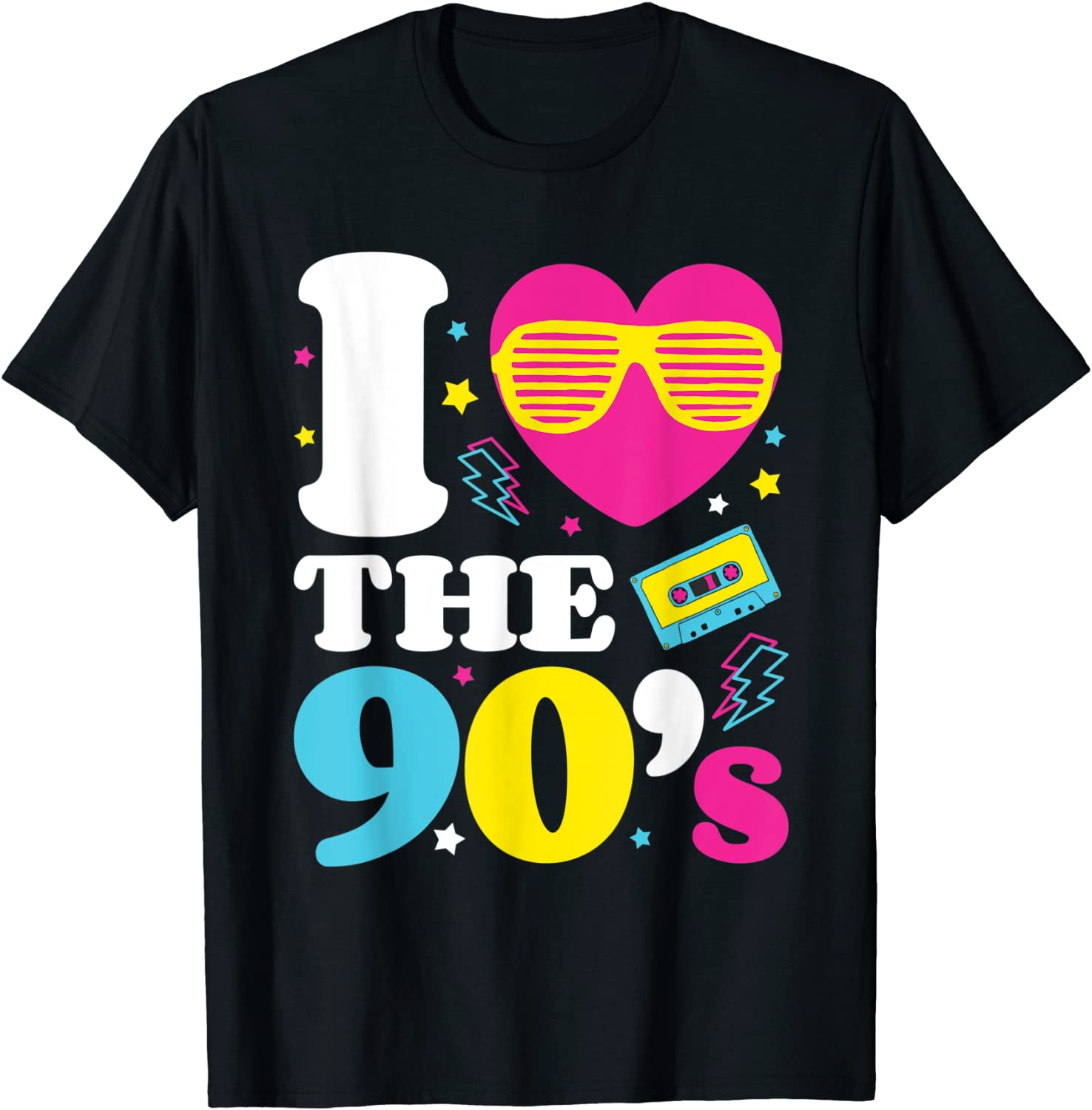 1990s 90s TShirt I Heart the Nineties T Shirt T-Shirt