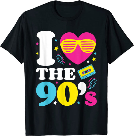 1990s 90s TShirt I Heart the Nineties T Shirt T-Shirt
