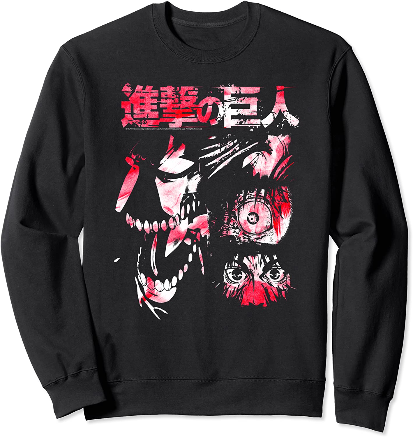 Attack on Titan Titan Transformation Watercolor Sweatshirt