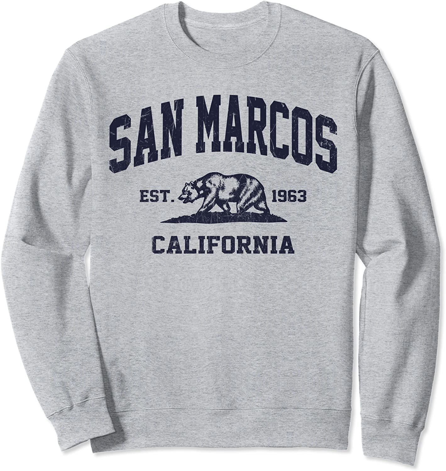 San Marcos California CA vintage state Athletic style Sweatshirt