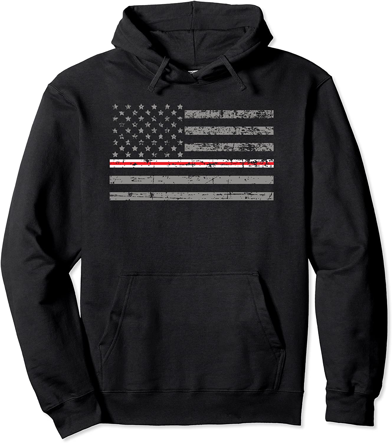 Thin Red Line Nurse Flag Pullover Hoodie