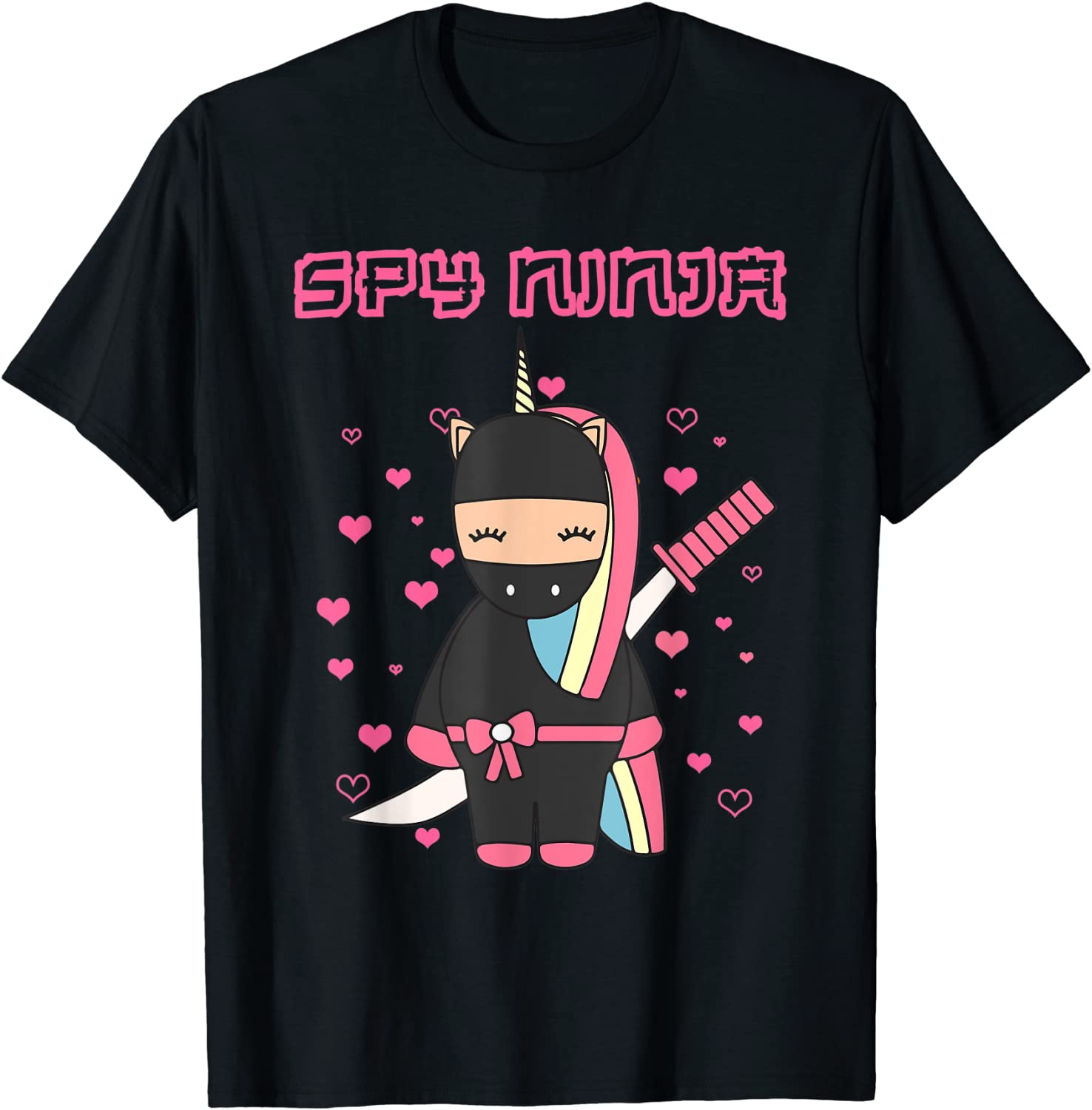 Spy Gaming Ninjas Gamer Unicorn Ninja Boy Girl Day Kids T-Shirt