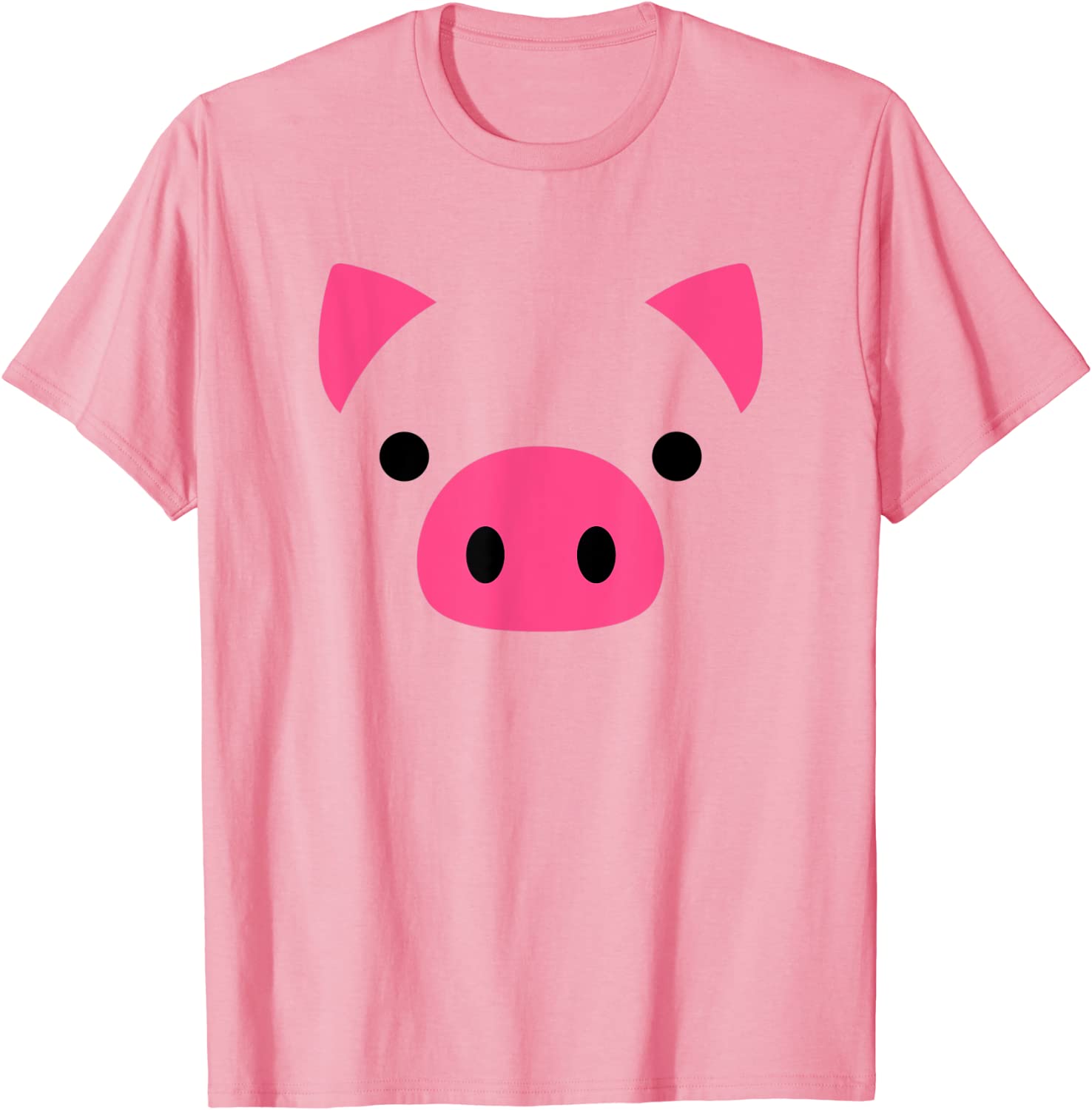 Pig Face Costume Funny Halloween T-Shirt