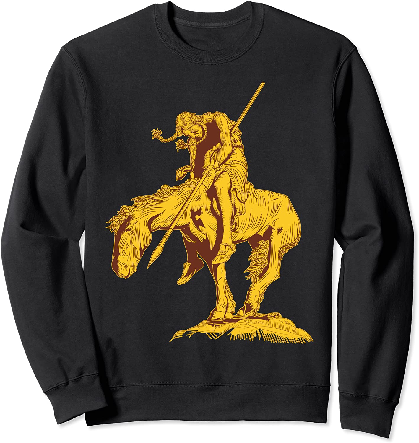 The Trail Ends Native American Vintage Art Sweatshirt