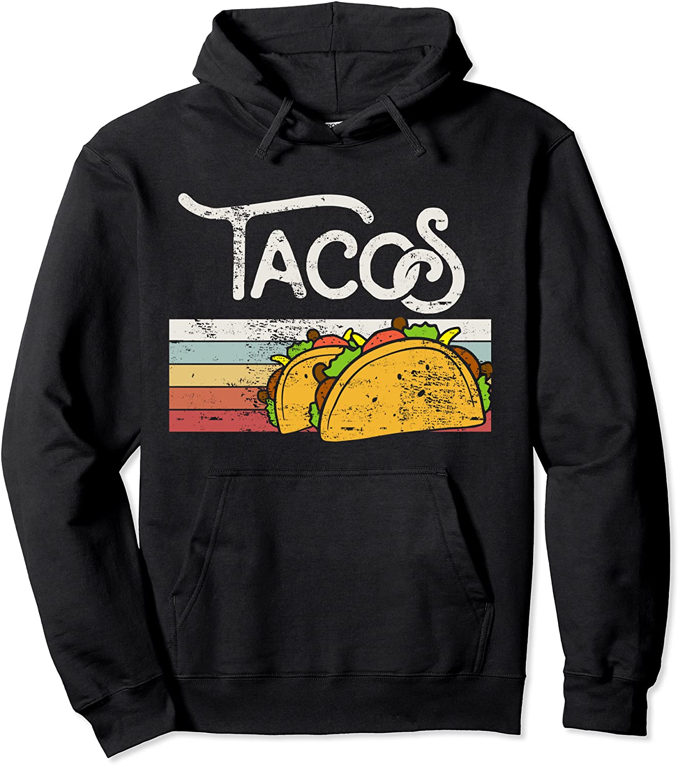 Love Tacos Vintage Taco Lover Gift Design Idea Pullover Hoodie