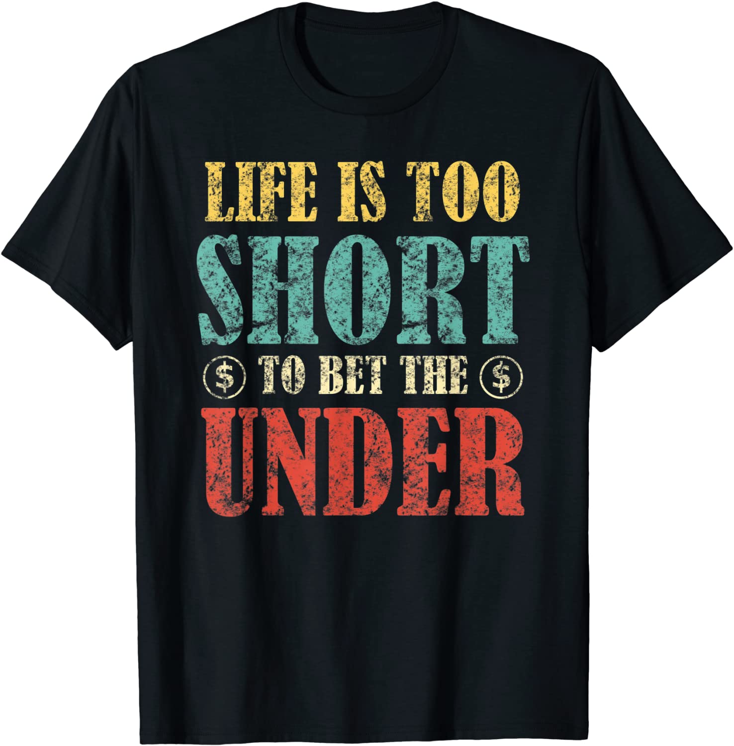 Bet the Over Retro Vintage Sports Betting Gambling T-Shirt