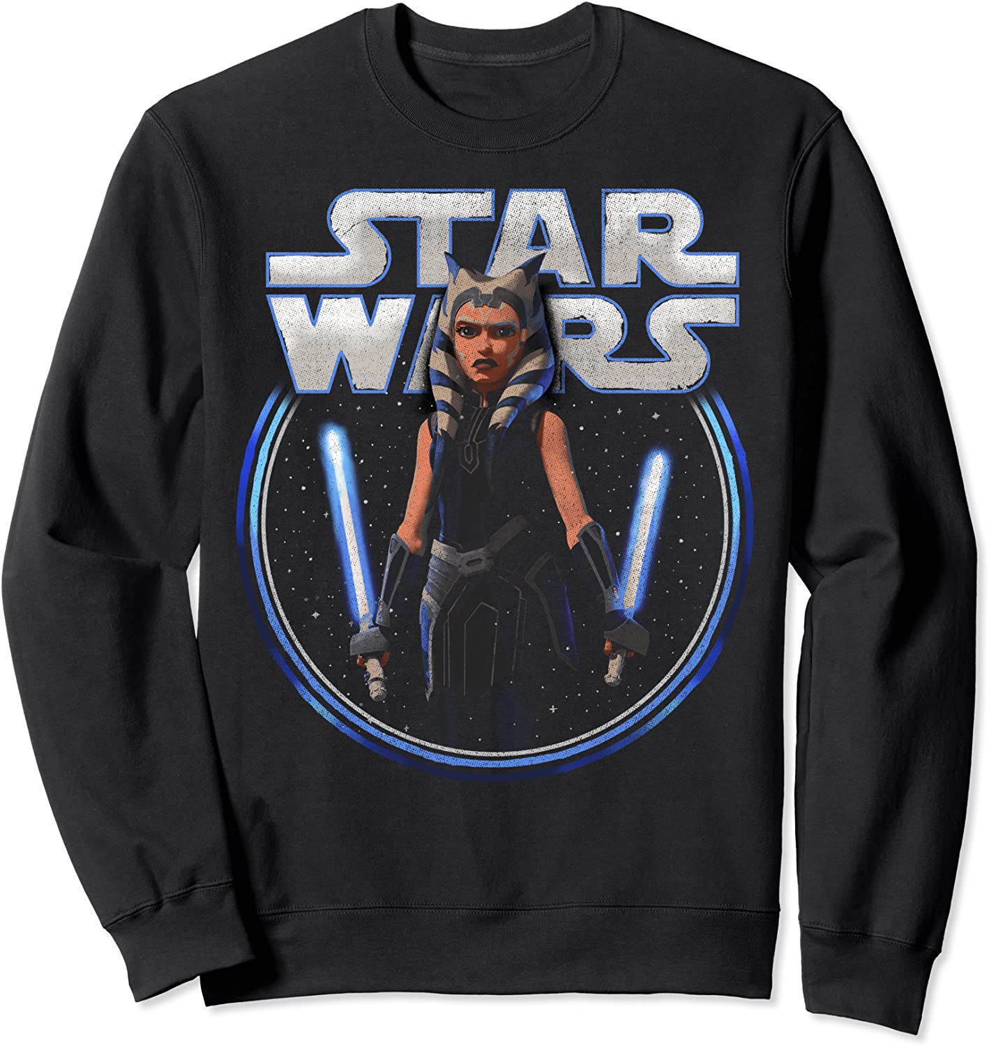 Star Wars The Clone Wars Ahsoka Dual Wield Portrait Sweatshirt