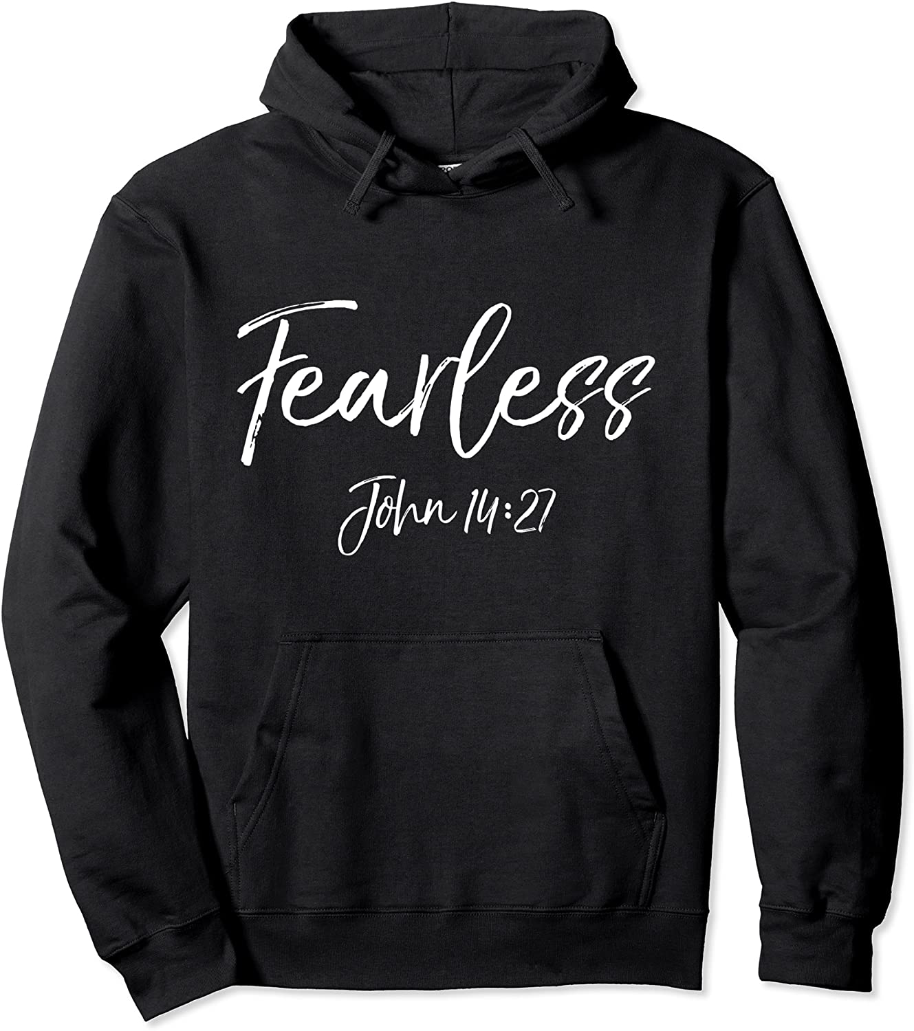 John 1427 Bible Verse Quote Gift Womens Christian Fearless Pullover Hoodie