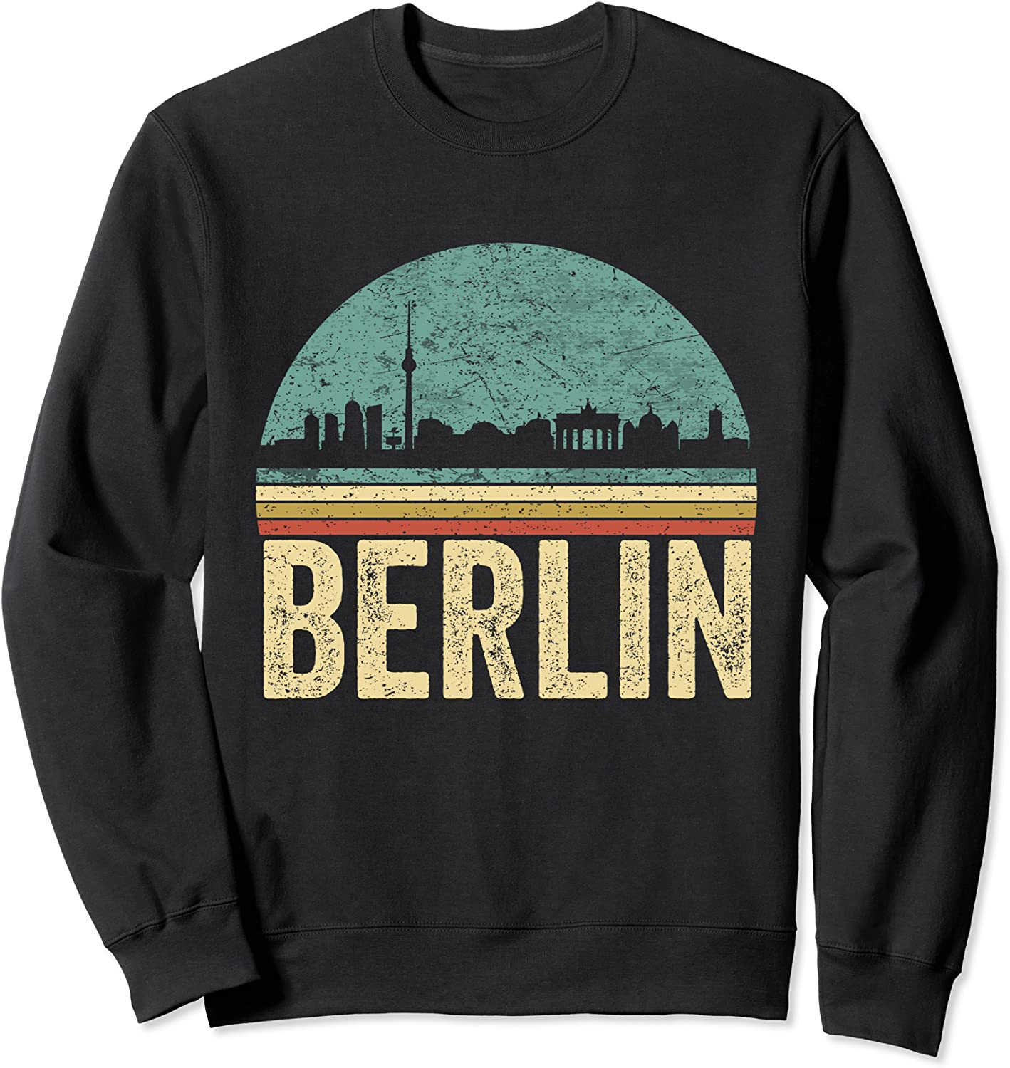 Retro Berlin Shirt German Capital City Skyline 80s Berlin Sweatshirt