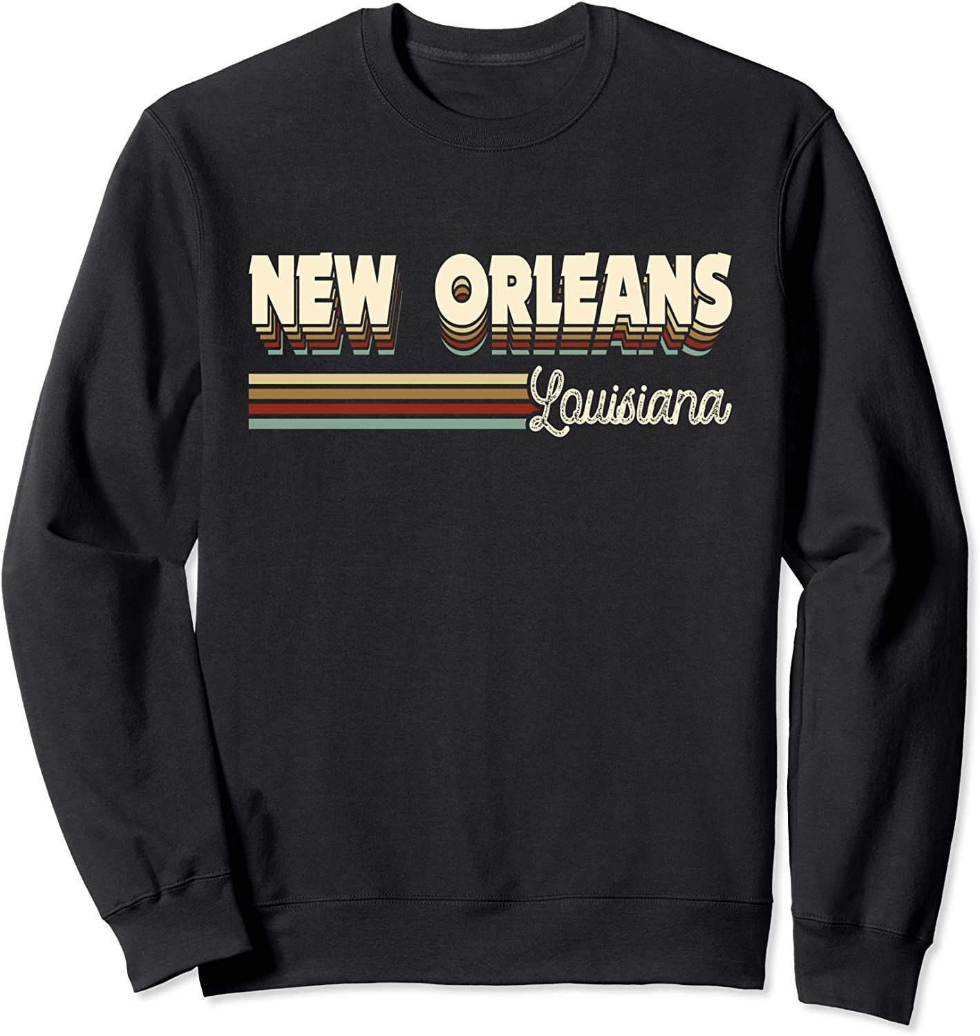 Retro New Orleans Louisiana Gifts And Souvenirs Men Women Sweatshirt