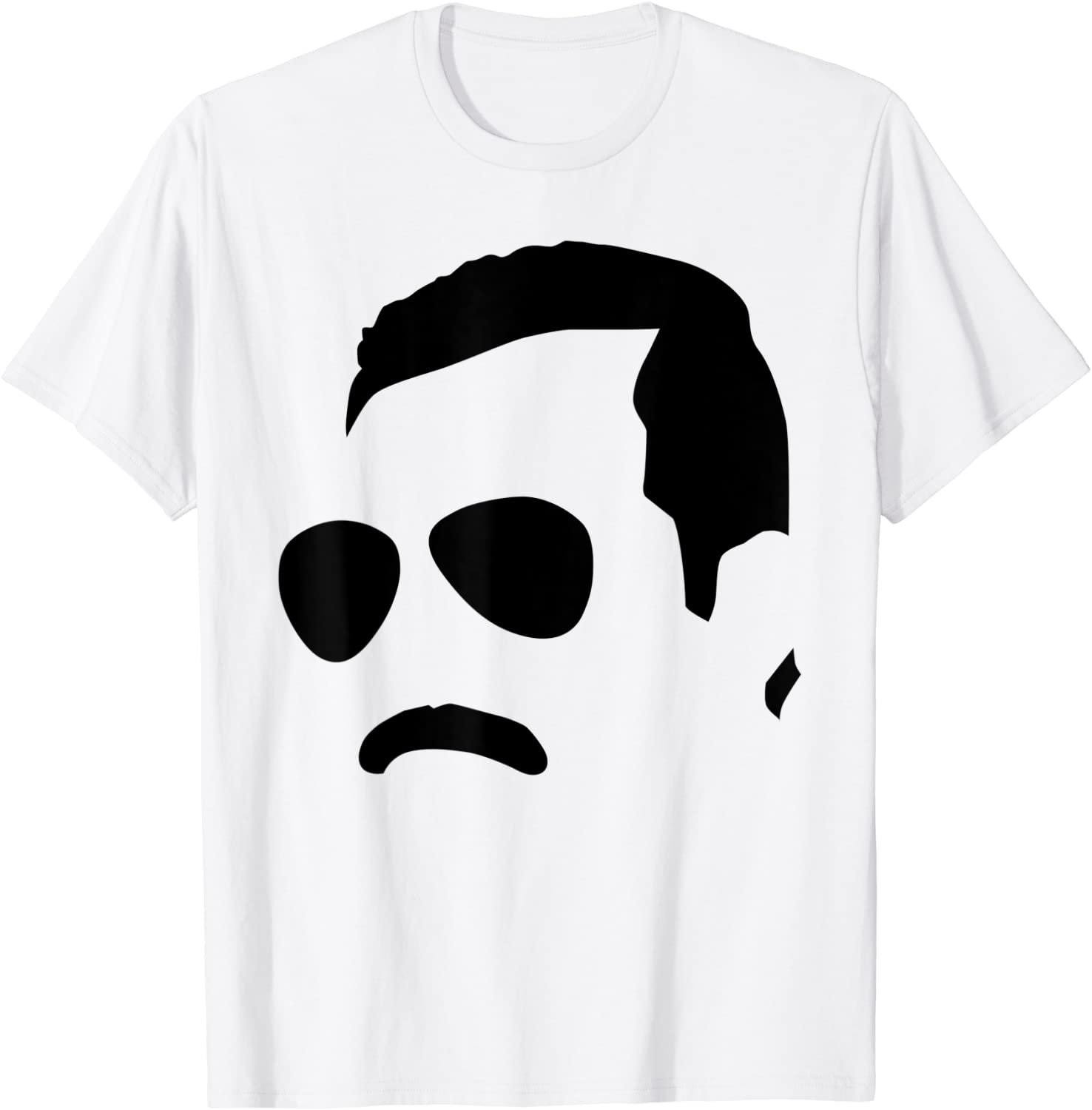 Freddie Mercury Official Monochrome Block Face T-Shirt