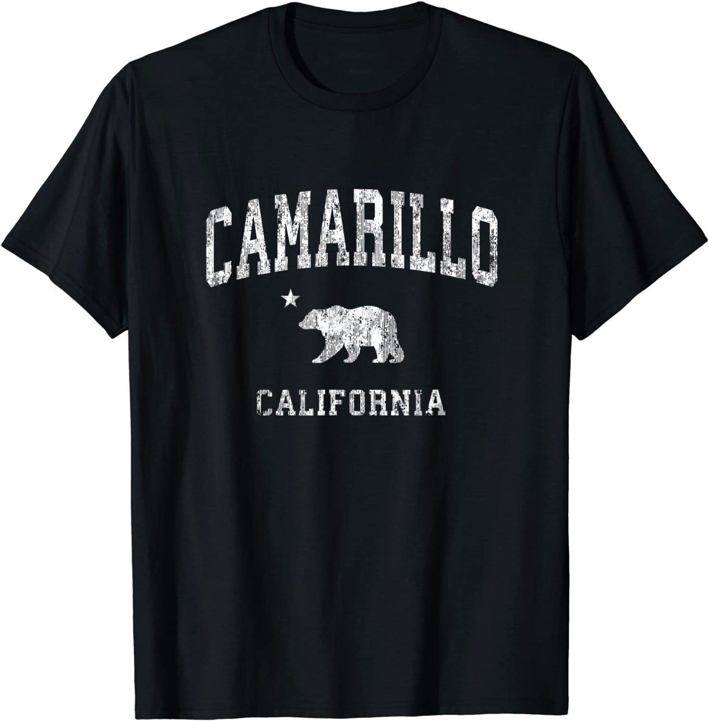 Camarillo California CA Vintage Distressed Sports Design T-Shirt