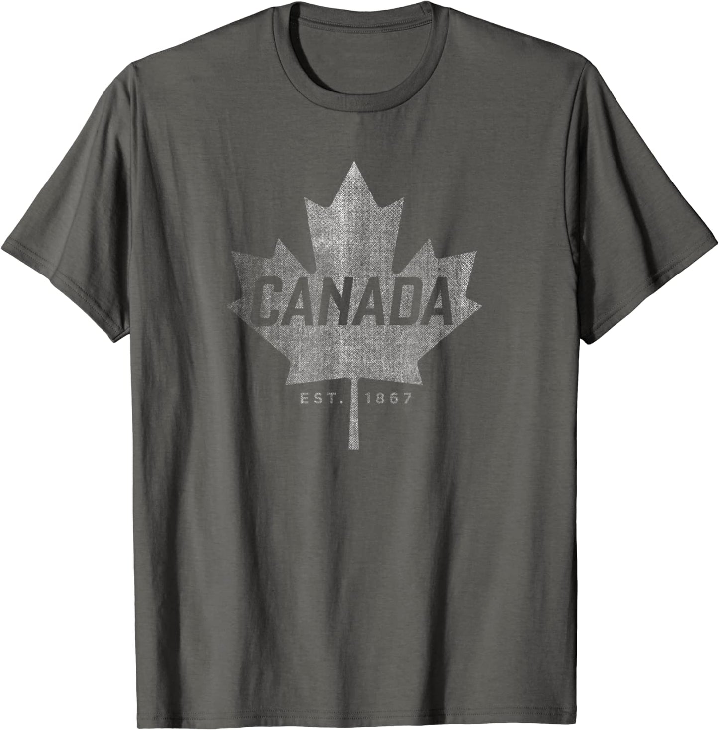 Canada Maple Leaf T-Shirt - Canada Est 1867 Vintage Sport T-Shirt
