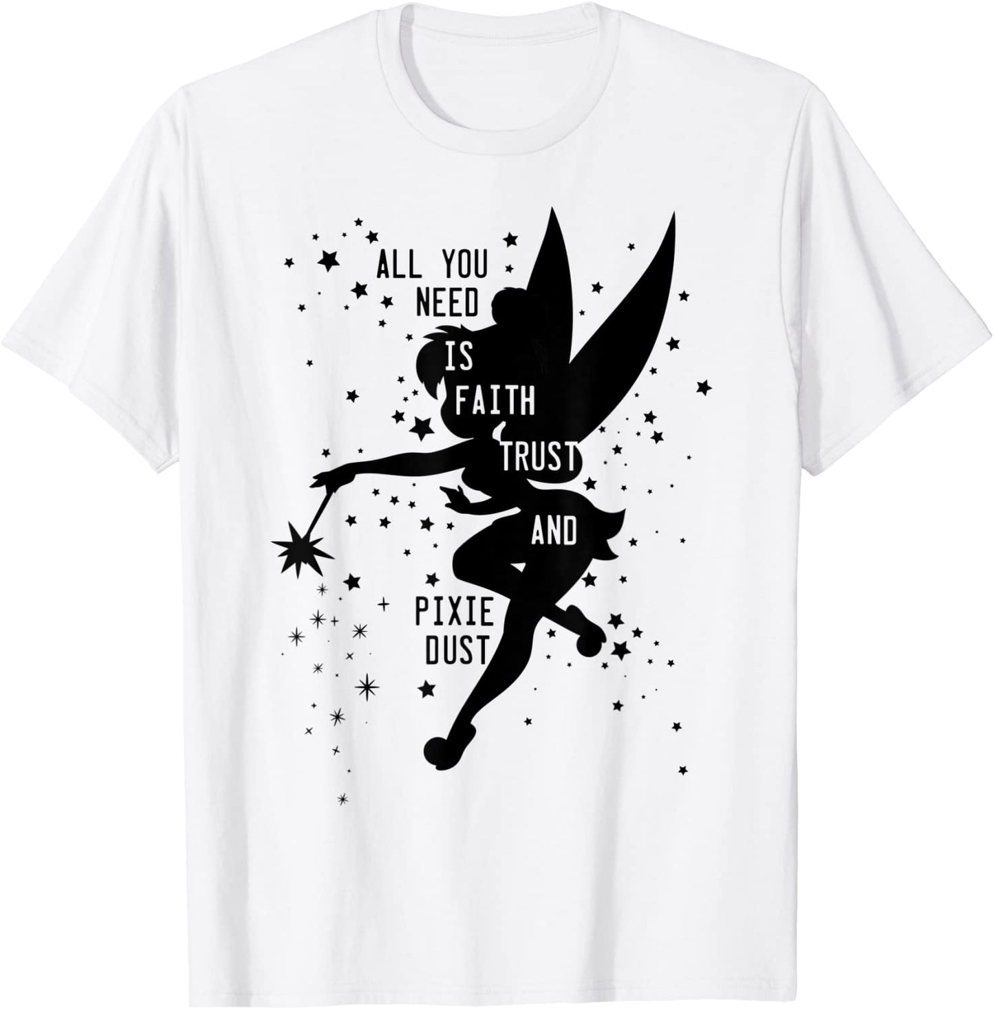 Disney Peter Pan Tinker Bell Pixie Dust Silhouette T-Shirt T-Shirt
