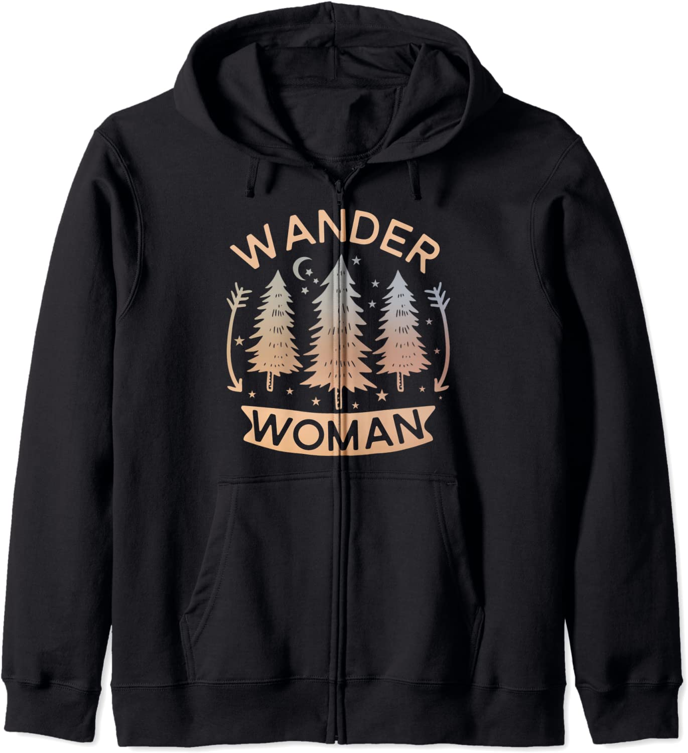 Wander Woman Hiking Gear Exploring Adventure Seeker Camping Hoodie