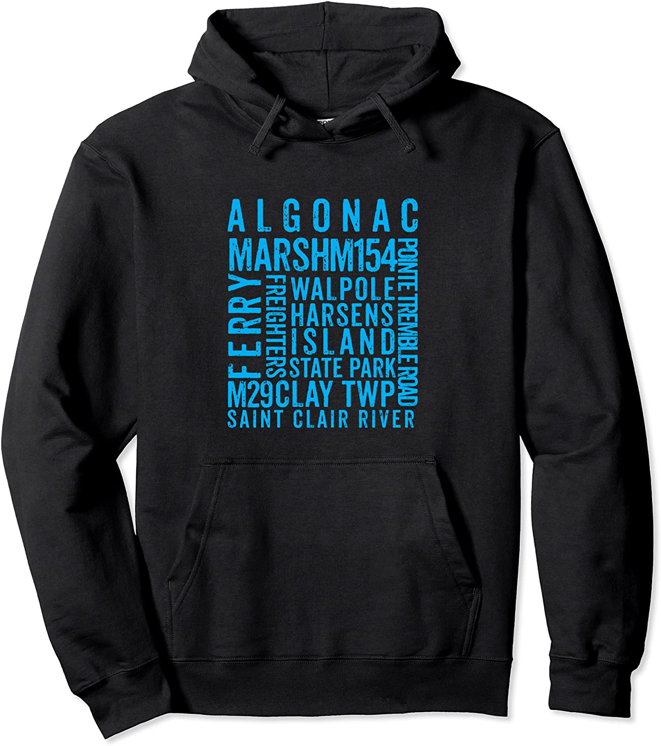 Algonac Michigan T Shirt Hoodie Harsens Island Shirt Hoodie