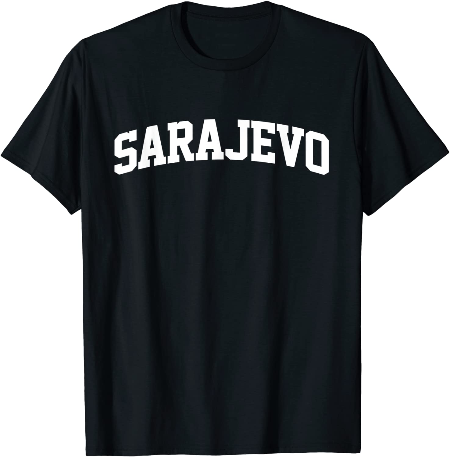 Mens Sarajevo Vintage Sports Arch Souvenir Funny T-Shirt