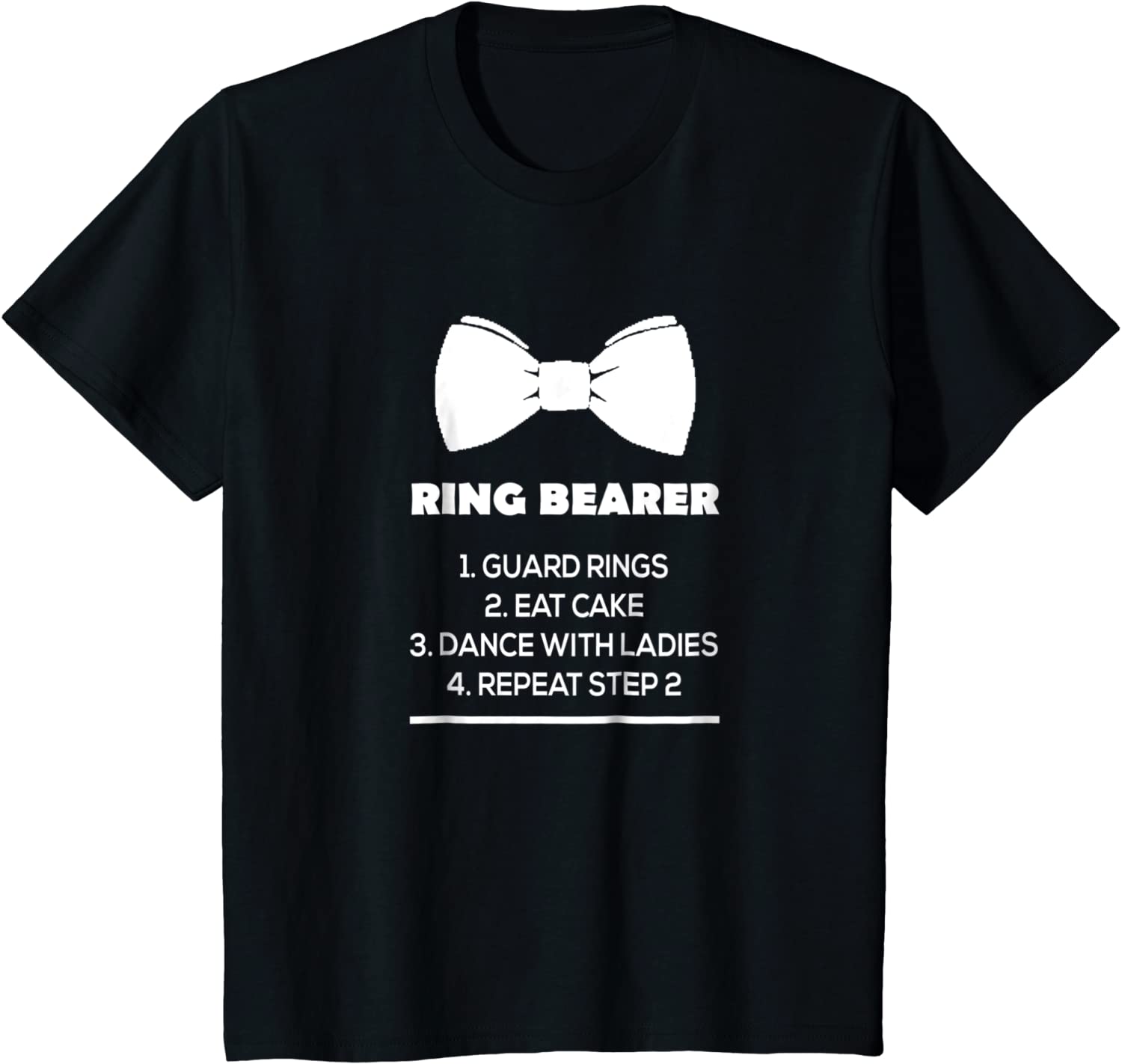 Kids Ring Bearer Bowtie Shirt - Funny Ring Bearer Shirt
