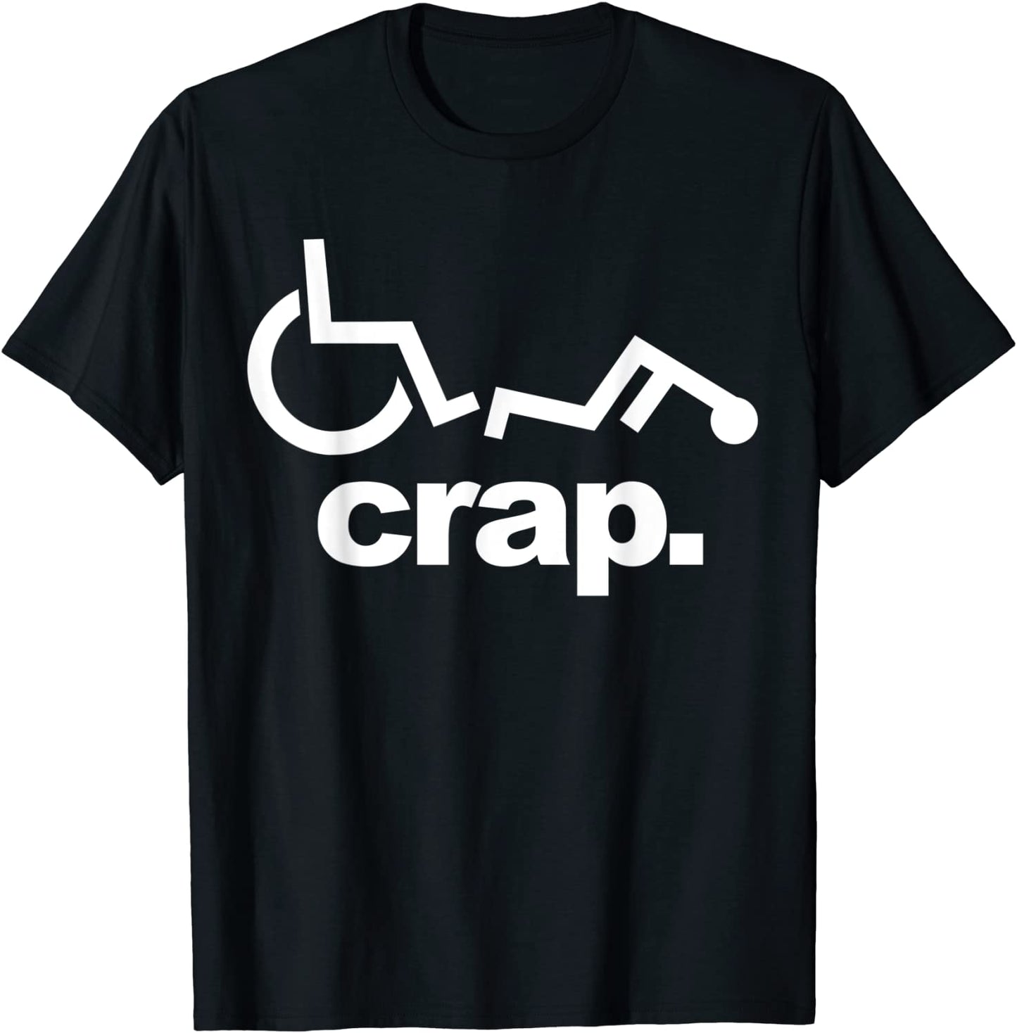 Handicap Wheelchair Funny Wheelchair Fall T-Shirt