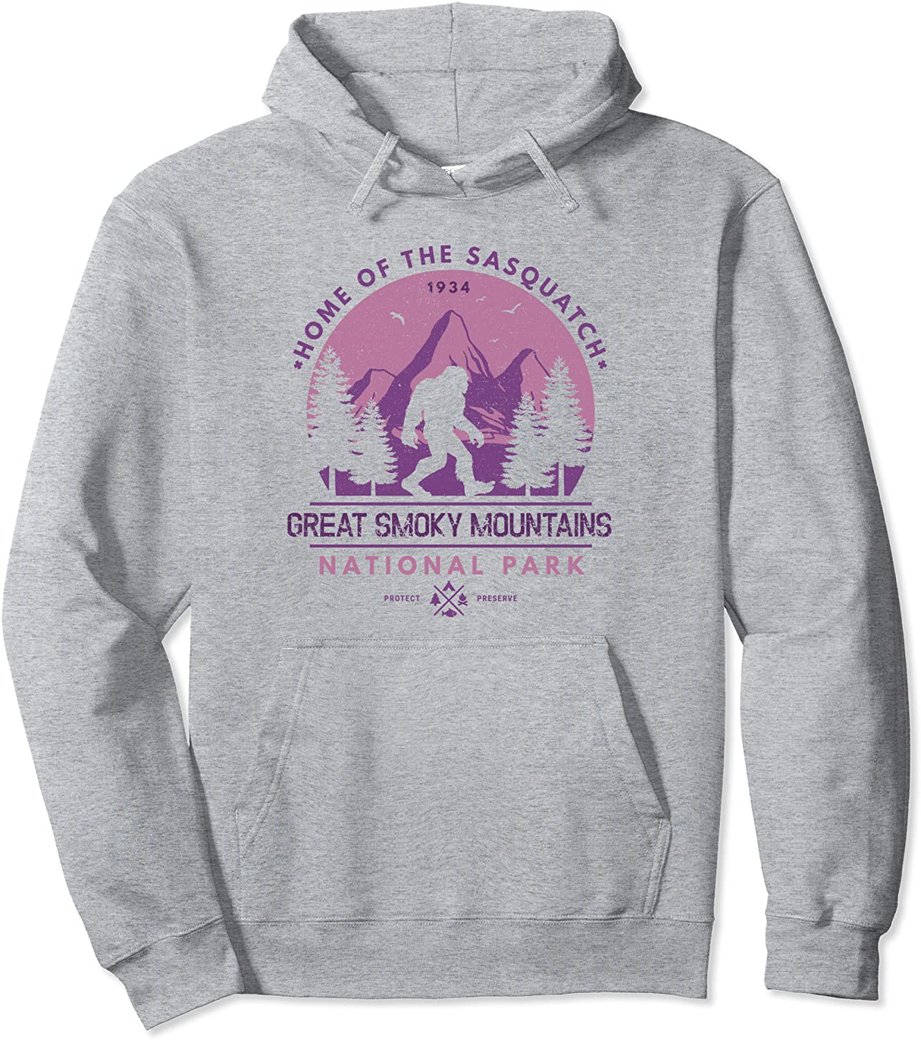 Bigfoot Great Smoky Mountain Wilderness Sasquatch Hoodie