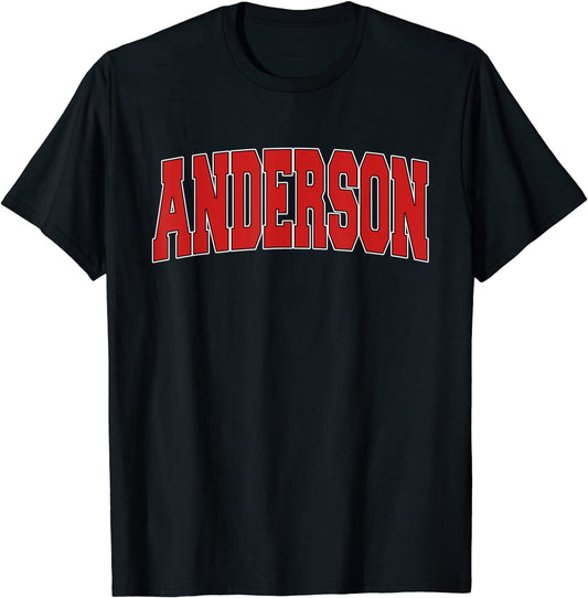 ANDERSON SC SOUTH CAROLINA Varsity Style USA Vintage Sports T-Shirt