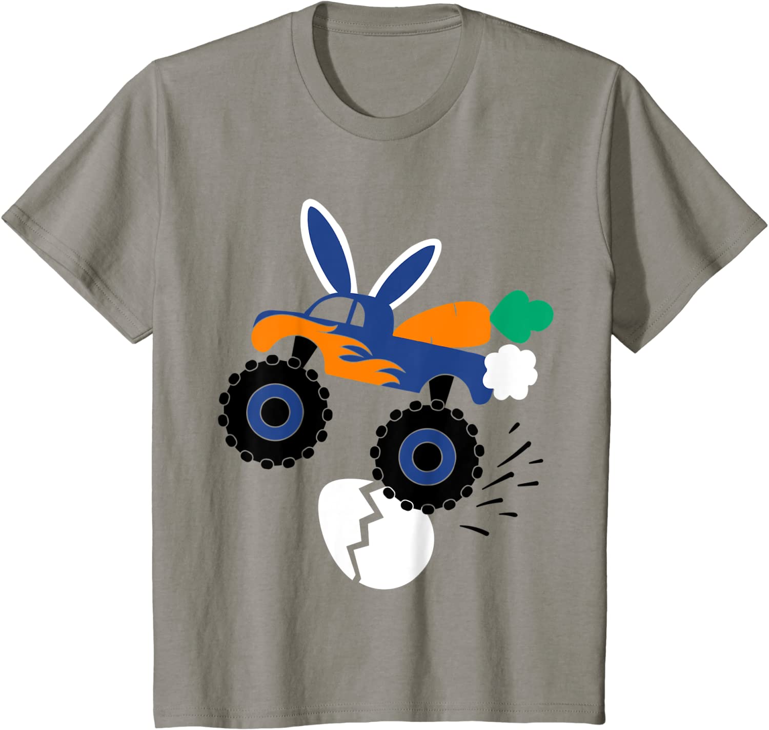Kids Funny Easter Bunny Monster Truck Lover Toddler Boys Baby T-Shirt