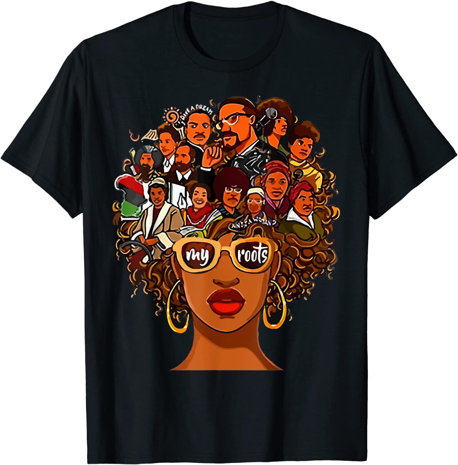 I Love My Roots Back Powerful History Month Pride DNA Gift T-Shirt