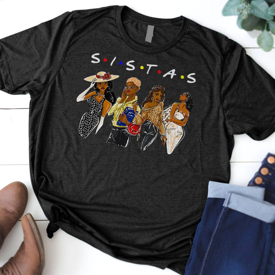 Sistas Black Queens Sistas T-Shirt