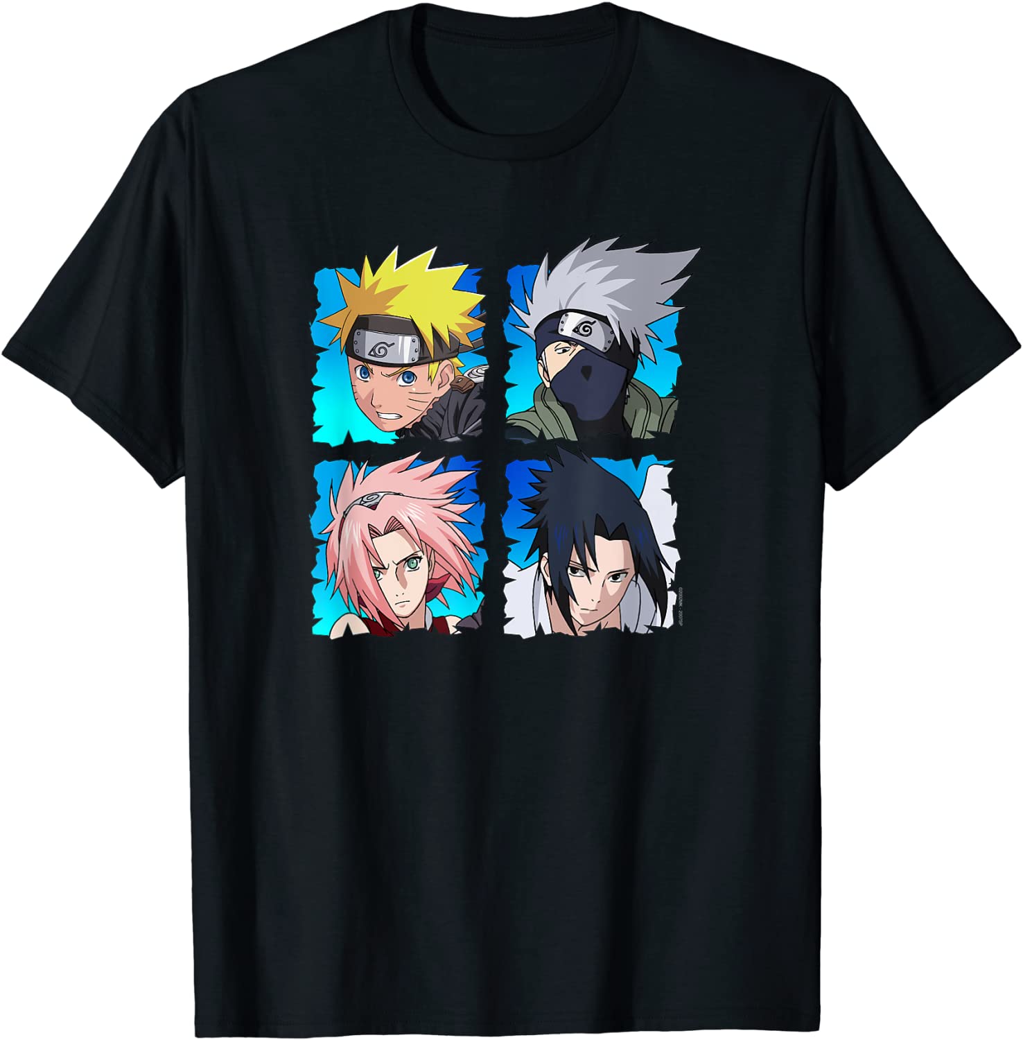 Naruto Shippuden 4 Heads T-Shirt