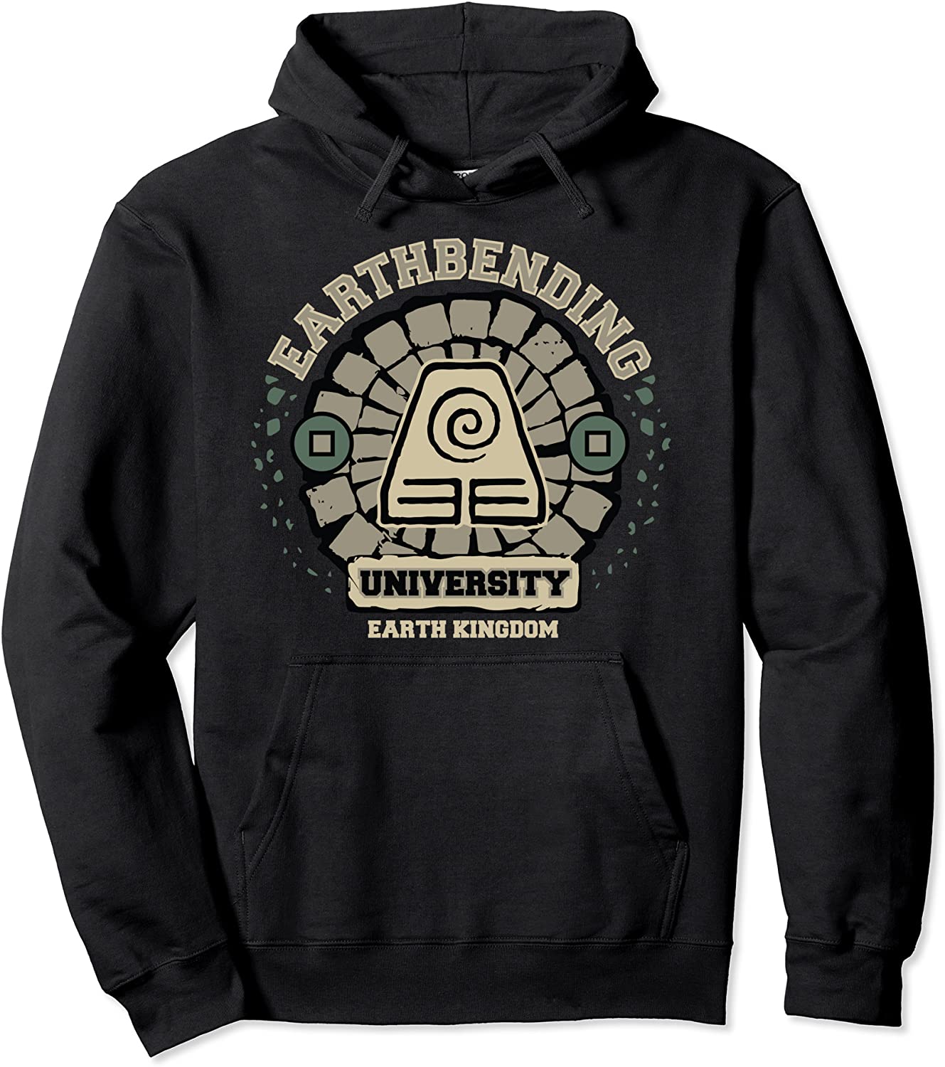 Earth Bending University Logo Earth Kingdom Pullover Hoodie